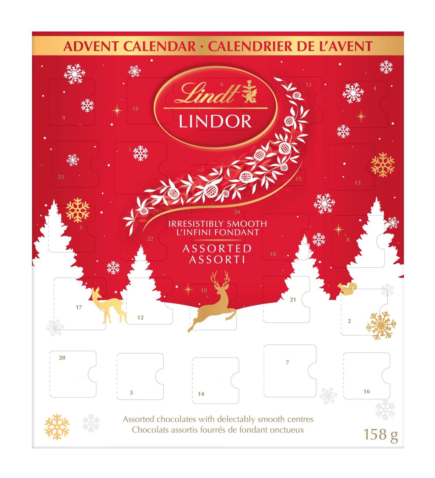 Lindt Lindor Assorted 2022 Chocolate Advent Calendar 158 Grams - Buy Online on GoSupps.com