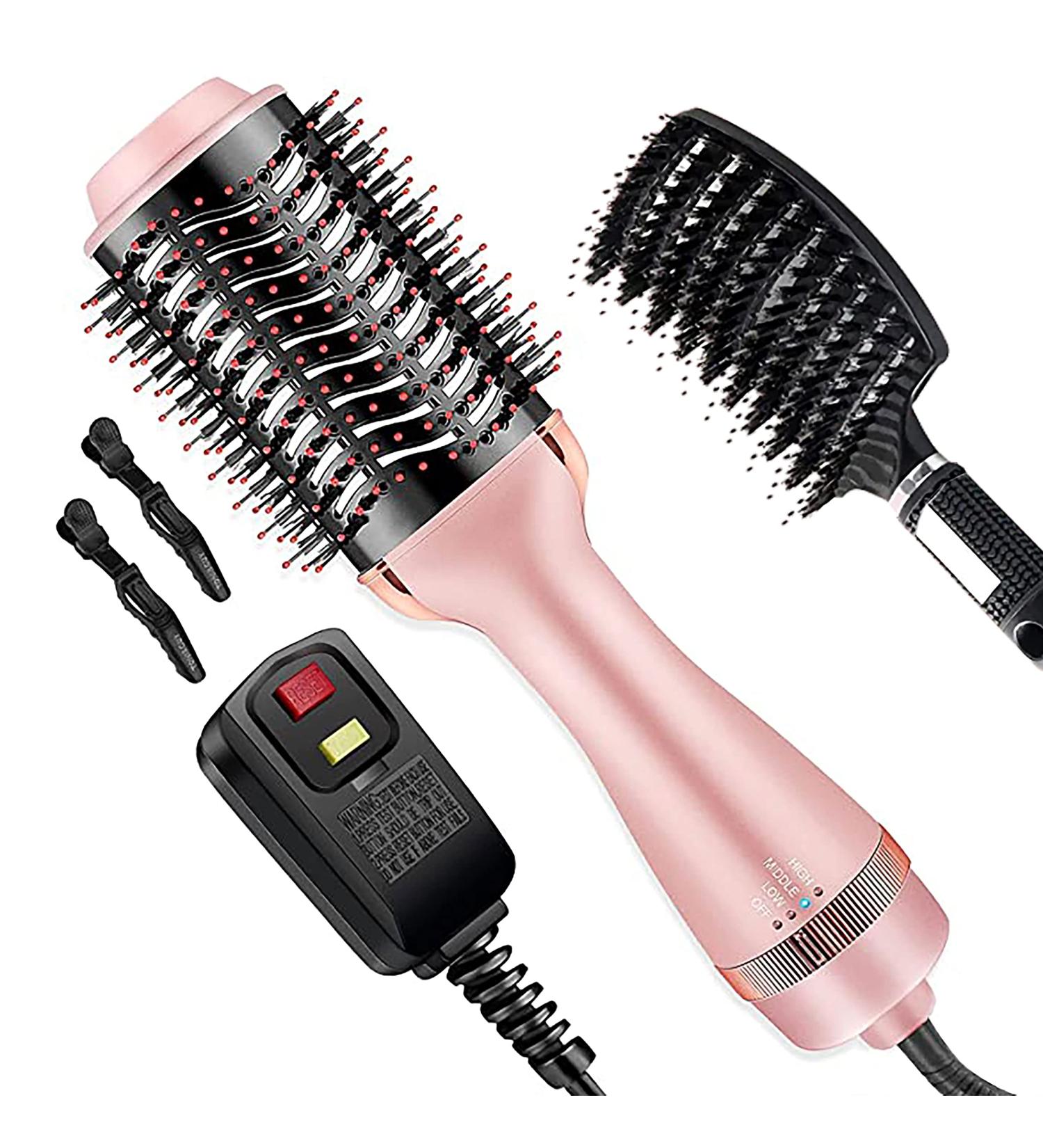 Buy 4 in 1 Hair Dryer Brush - Hot Air Styler for Drying Straightening Curling & Volumizing | Negative Ion Anti-Frizz Technology - International Shipping Available - Buy Online on GoSupps.com
