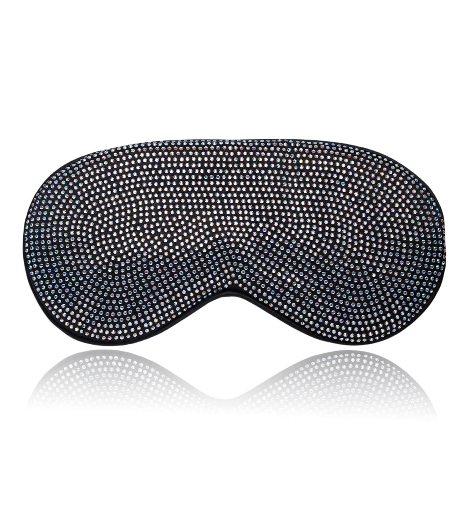 Shop Natalie Mills Bling Silk Sleeping Masks - Luxury Black & White Eye Masks for Beauty Sleep | International Shipping - Buy Online on GoSupps.com