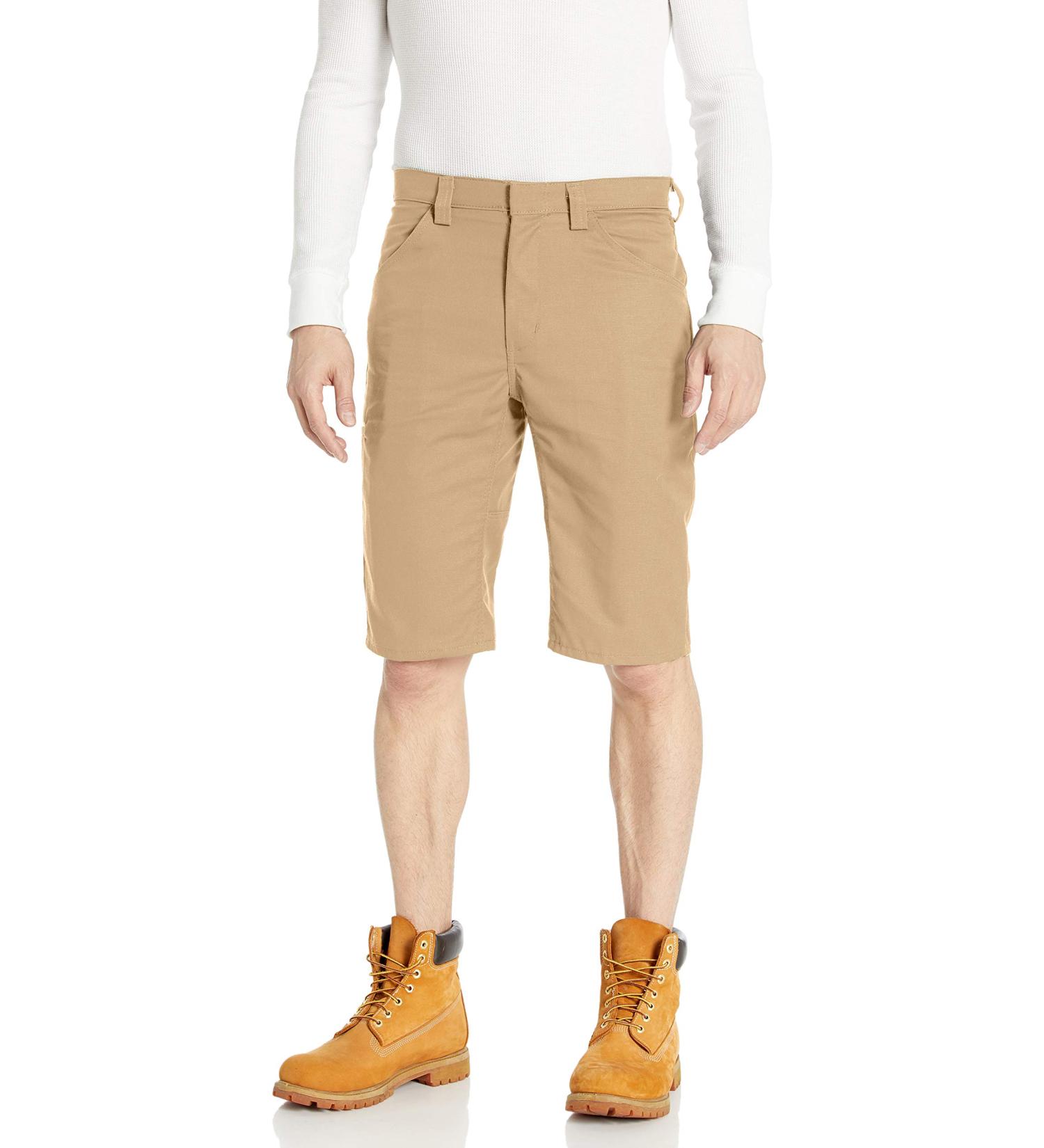 Red Kap Men's Lightweight Crew Shorts Khaki 36W x 13L