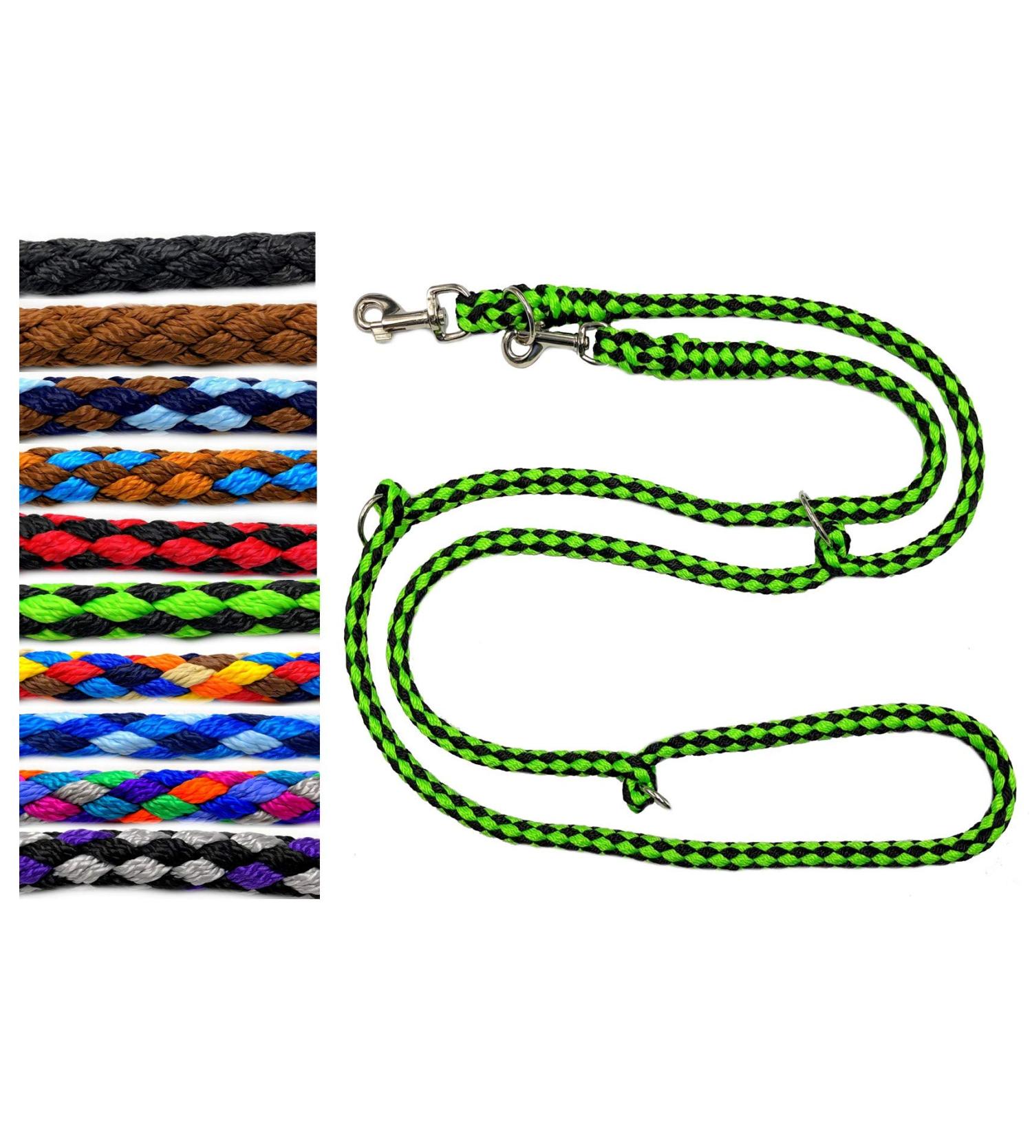 Adjustable Dog Exercise Line for Large Dogs up to 80kg - 2.40m / 2.80m / 3.50m / 5m 17 Fabrics Available Double-Line & Durable - Buy Online on GoSupps.com
