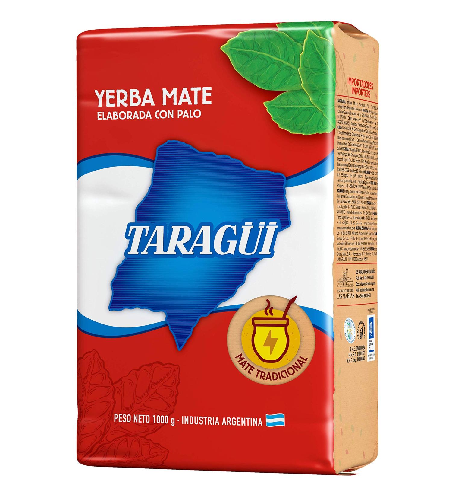 Buy Taragui Yerba Mate Tea 1kg | Authentic Argentine Detox & Energy Drink | 12-Month Ripening - Buy Online on GoSupps.com