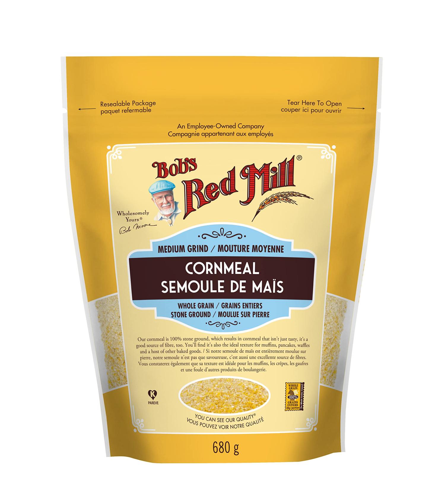 Bob's Red Mill Cornmeal Medium 680 g (Pack of 1) - Buy Online on GoSupps.com