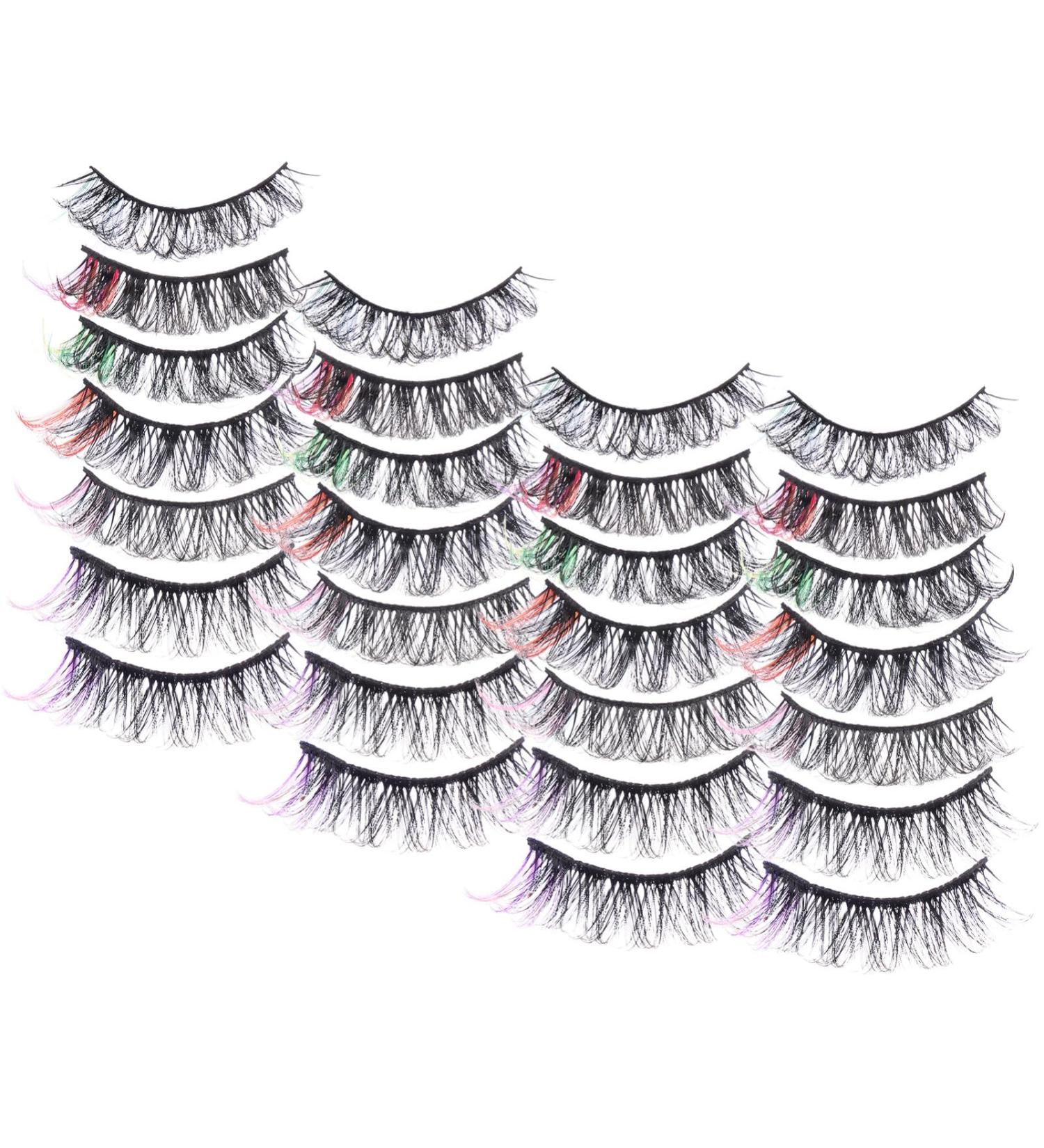 Beavorty 14 Pairs fake eyelashes false lashes lash extension cosmetic lashes cosplay lashes individual lashes cluster lashes lash clusters faux eyelashes Imitation make up extend - Buy Online on GoSupps.com