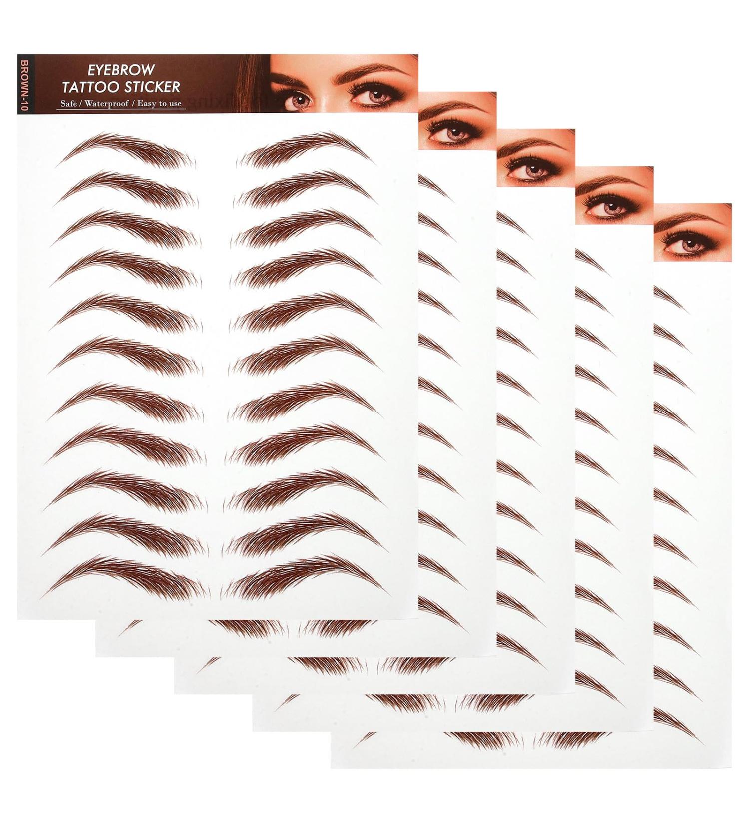 Toyvian Autocollants pour Sourcils Waterproof 5 Pi ces Brun Moyen Transfert L'eau Maquillage Yeux Imperm able Kit Usage Quotidien - Buy Online on GoSupps.com