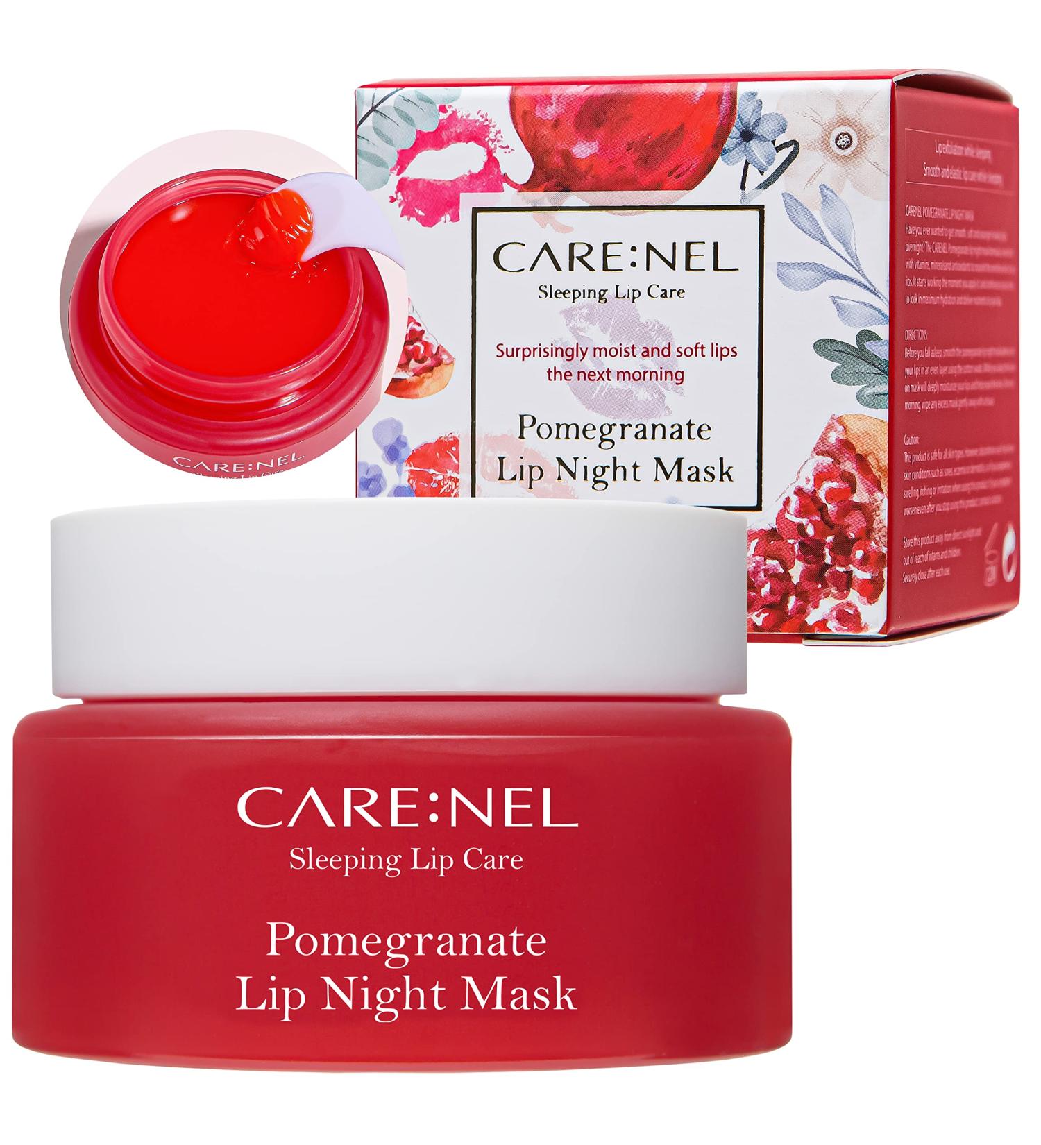 CARENEL Pomegranate Lip Sleeping Mask 23g - Moisturizing Lip Treatment for Men and Women - Buy Online on GoSupps.com