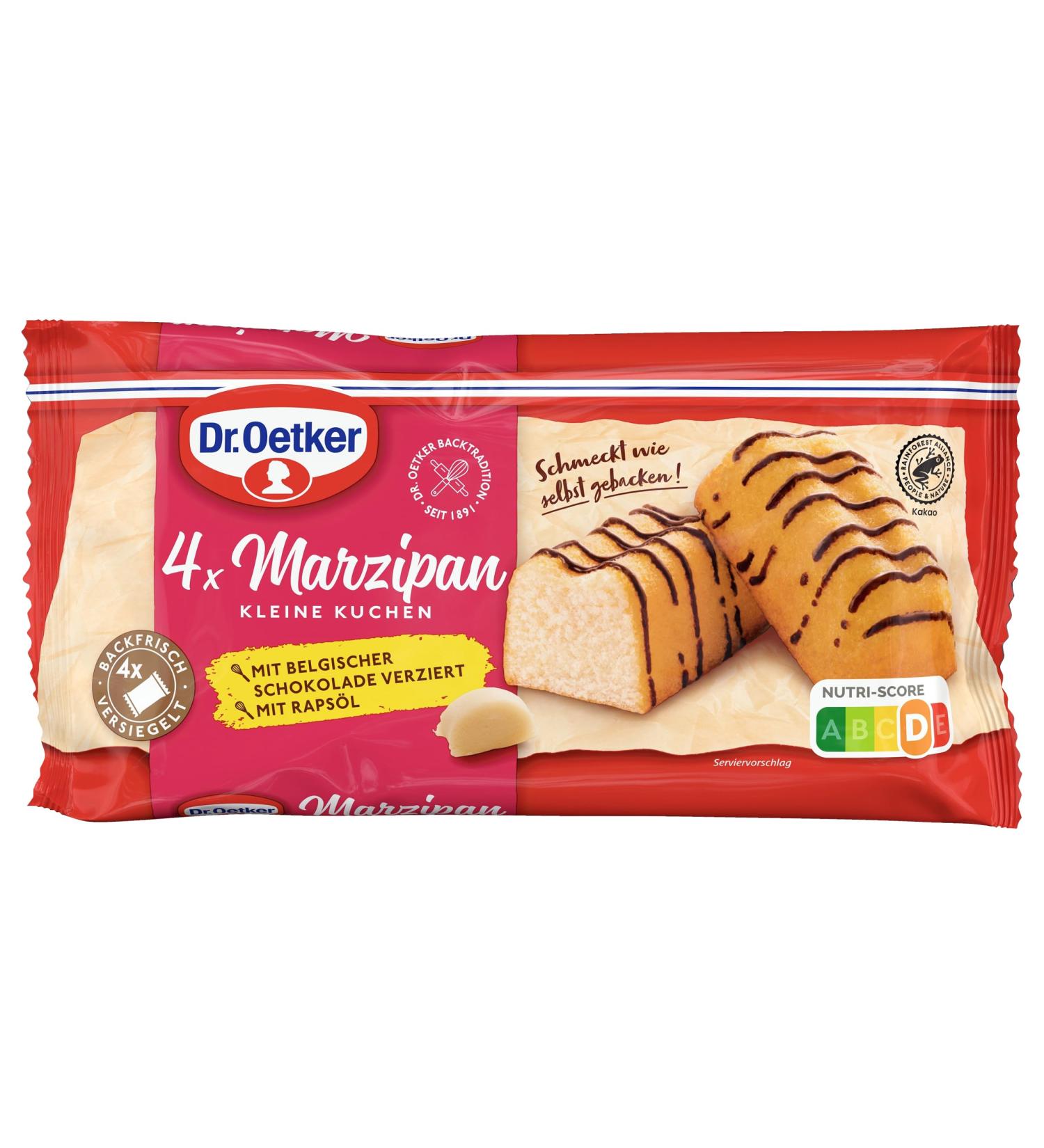 Buy Dr.Oetker Mini Marzipan Cakes 5 Pack - Ready-to-Eat Chocolate Glazed Sponge Cakes for On-the-Go Treats - Buy Online on GoSupps.com