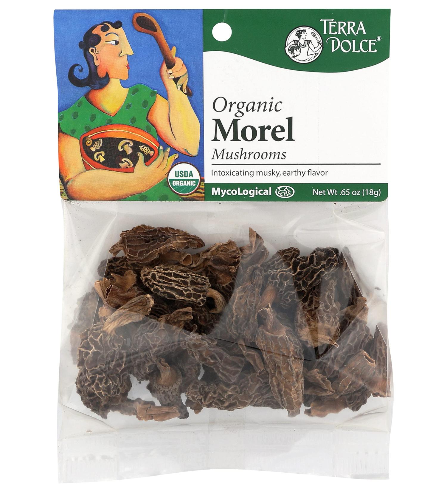 Organic Morel Mushrooms 0.65 oz by Terra Dolce - Buy Online on GoSupps.com