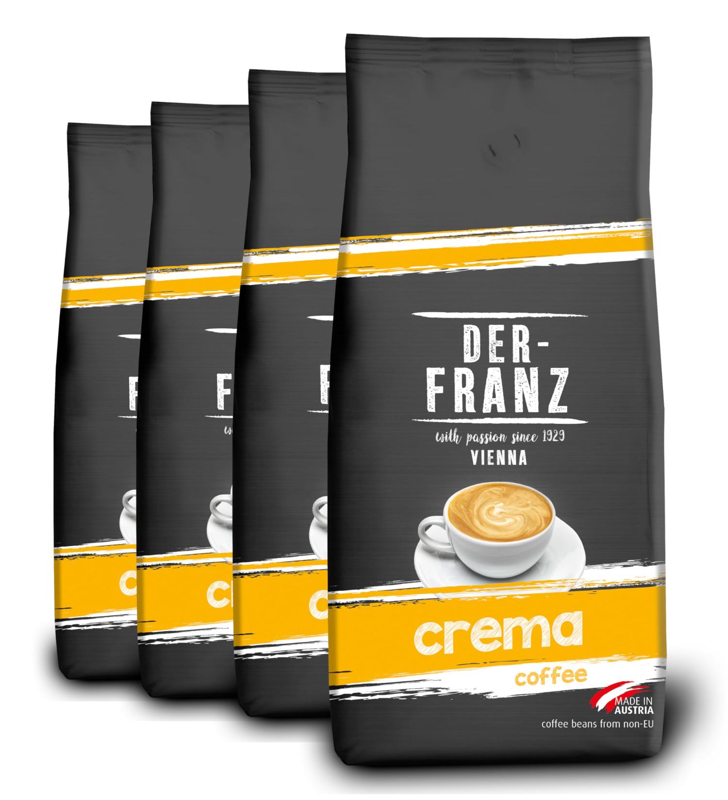 Der-Franz Crema Caf moulu 4 x 1000 g - Buy Online on GoSupps.com