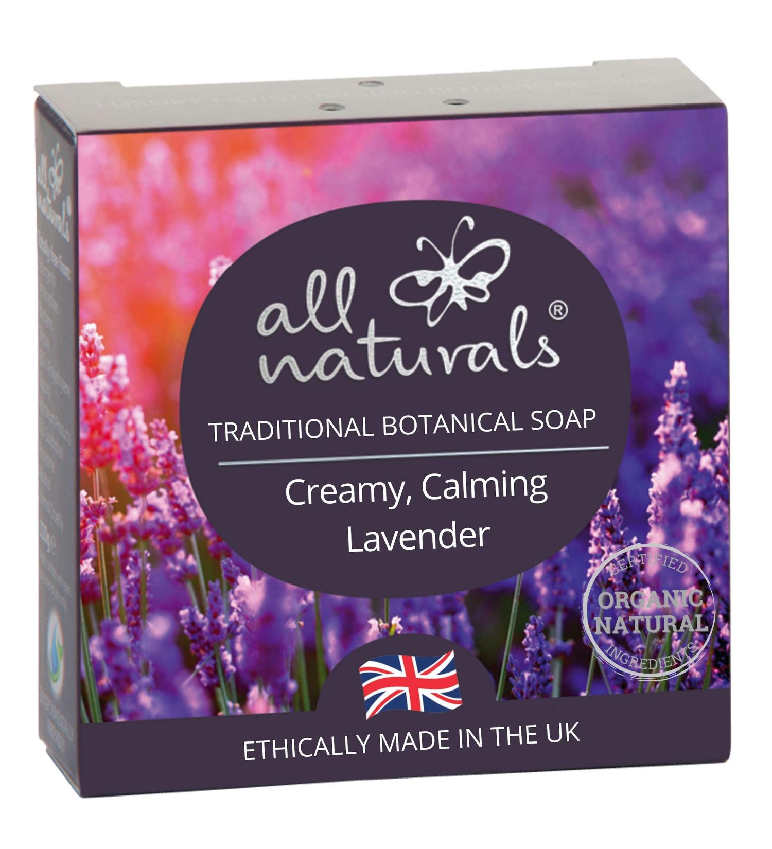 Men's All Natural Soap Bar | 100% Organic with Coconut Oil & Cocoa Butter | Lavender Aromatherapy | Hand, Face & Body 100g - Buy Online on GoSupps.com