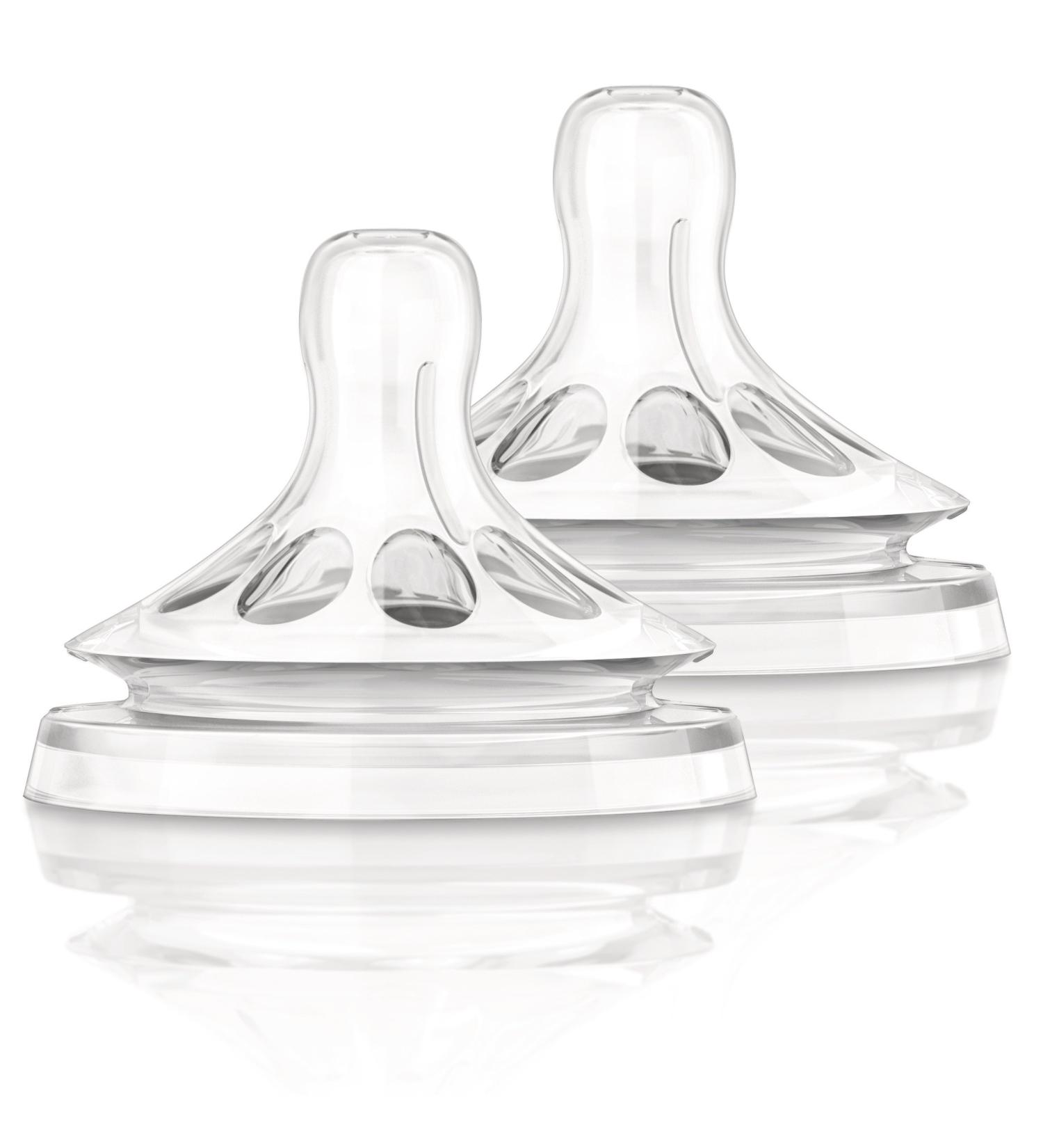 Philips AVENT BPA Free Slow Flow Nipples 2-Pack - Natural Feeding Solution - Buy Online on GoSupps.com