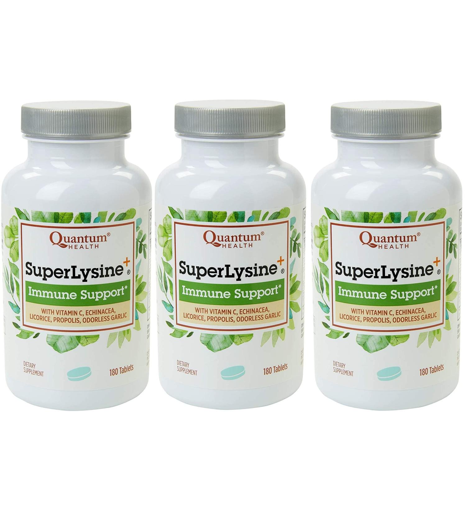 Buy Quantum Super Lysine Plus+ 540 Tablets | Immune Support & Cold Sore Relief | International Shipping Available - Buy Online on GoSupps.com