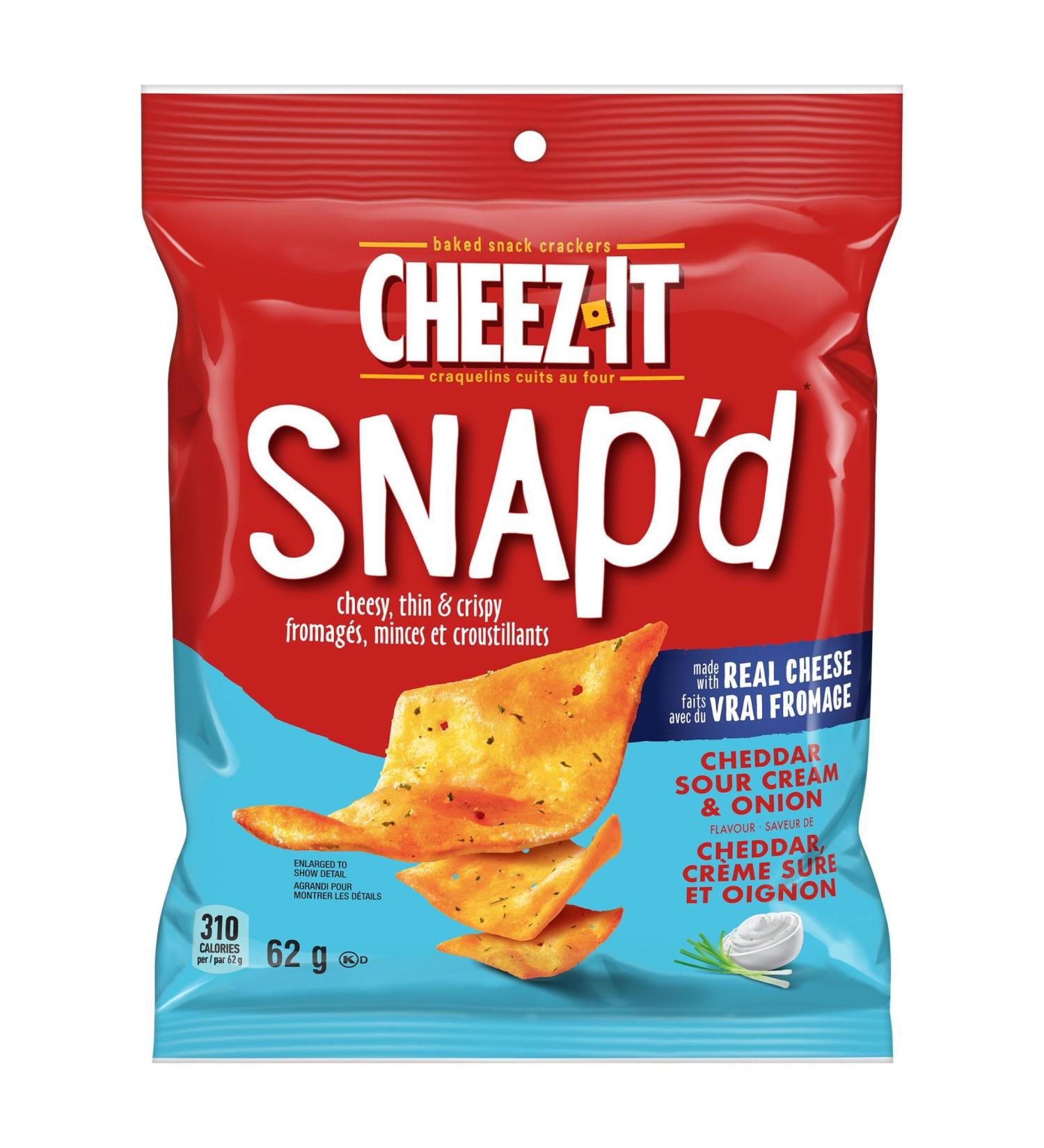 Cheez-It Crackers Snap'd Double Cheddar 62g (6 Count) Cheddar 62 g (Pack of 6) - Buy Online on GoSupps.com