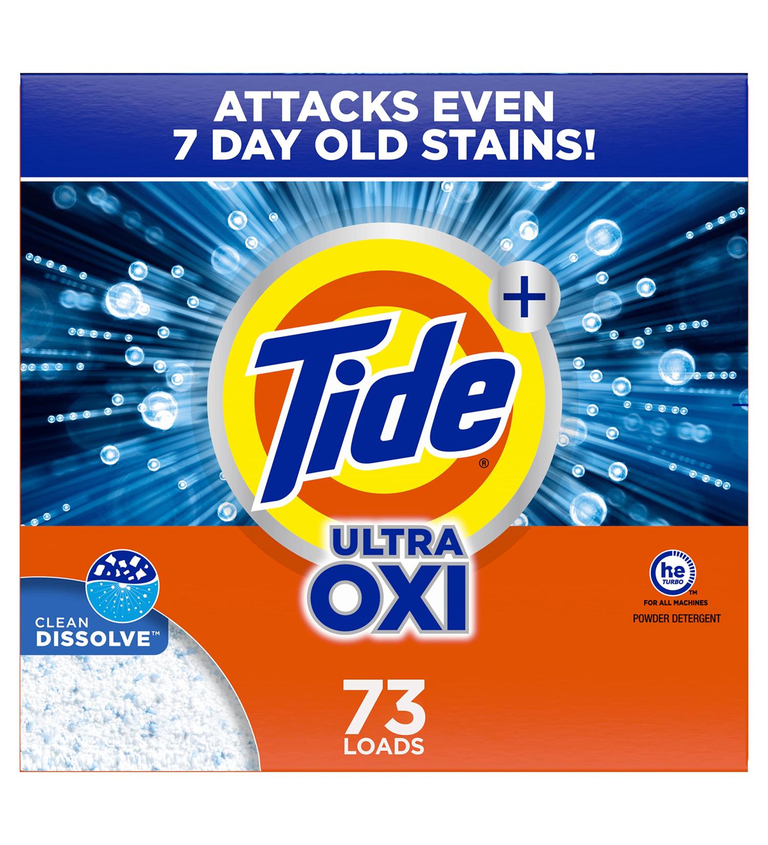 Buy Tide Plus Ultra Oxi Powder Laundry Detergent 127 oz | 73 Loads | International Shipping Available - Buy Online on GoSupps.com