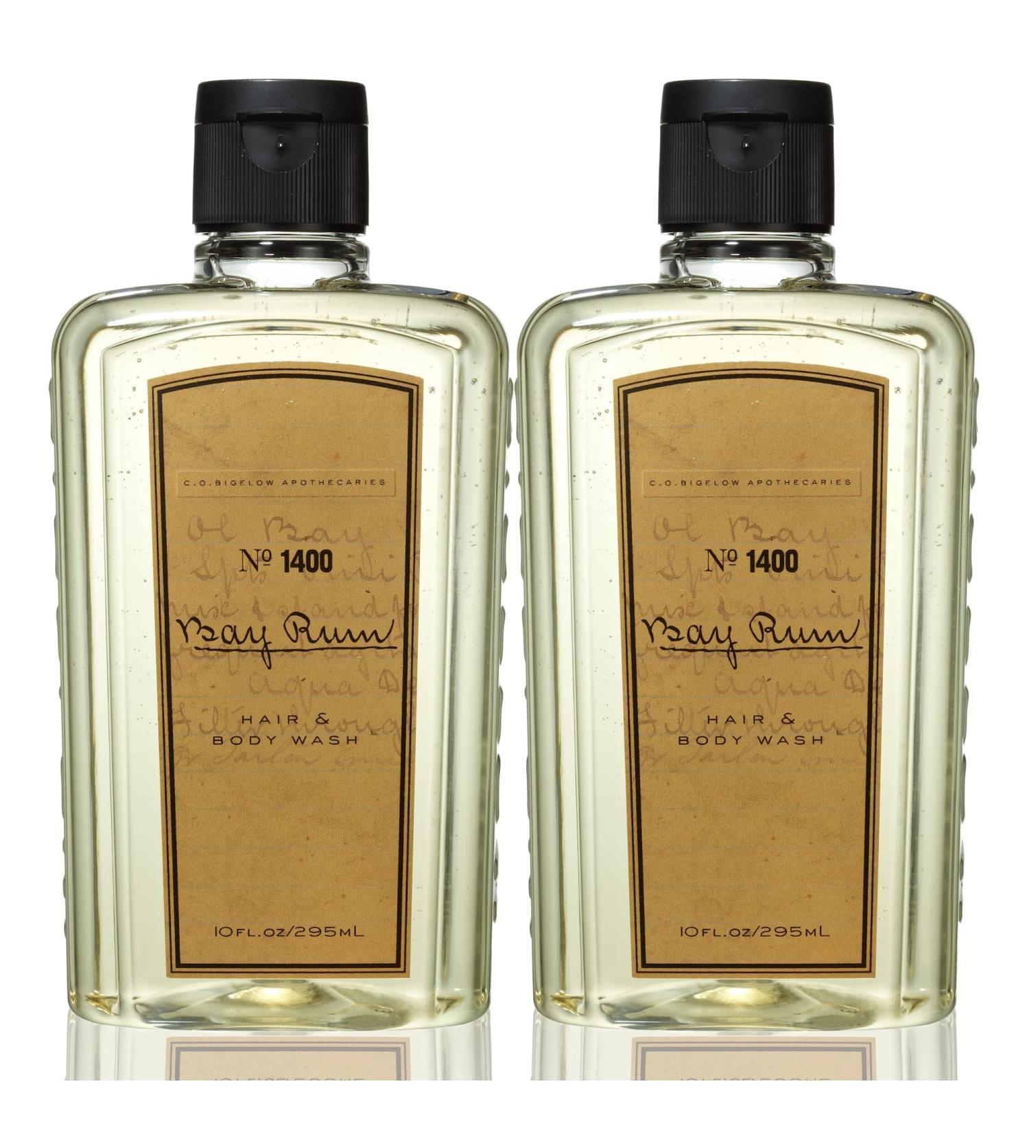 C.O. Bigelow Bay Rum Hair & Body Wash for Men Pack of 2 Citrus Spice Scented Men's 2 in 1 Shampoo & Body Wash with Aloe Vera 10 Fl Oz - Buy Online on GoSupps.com