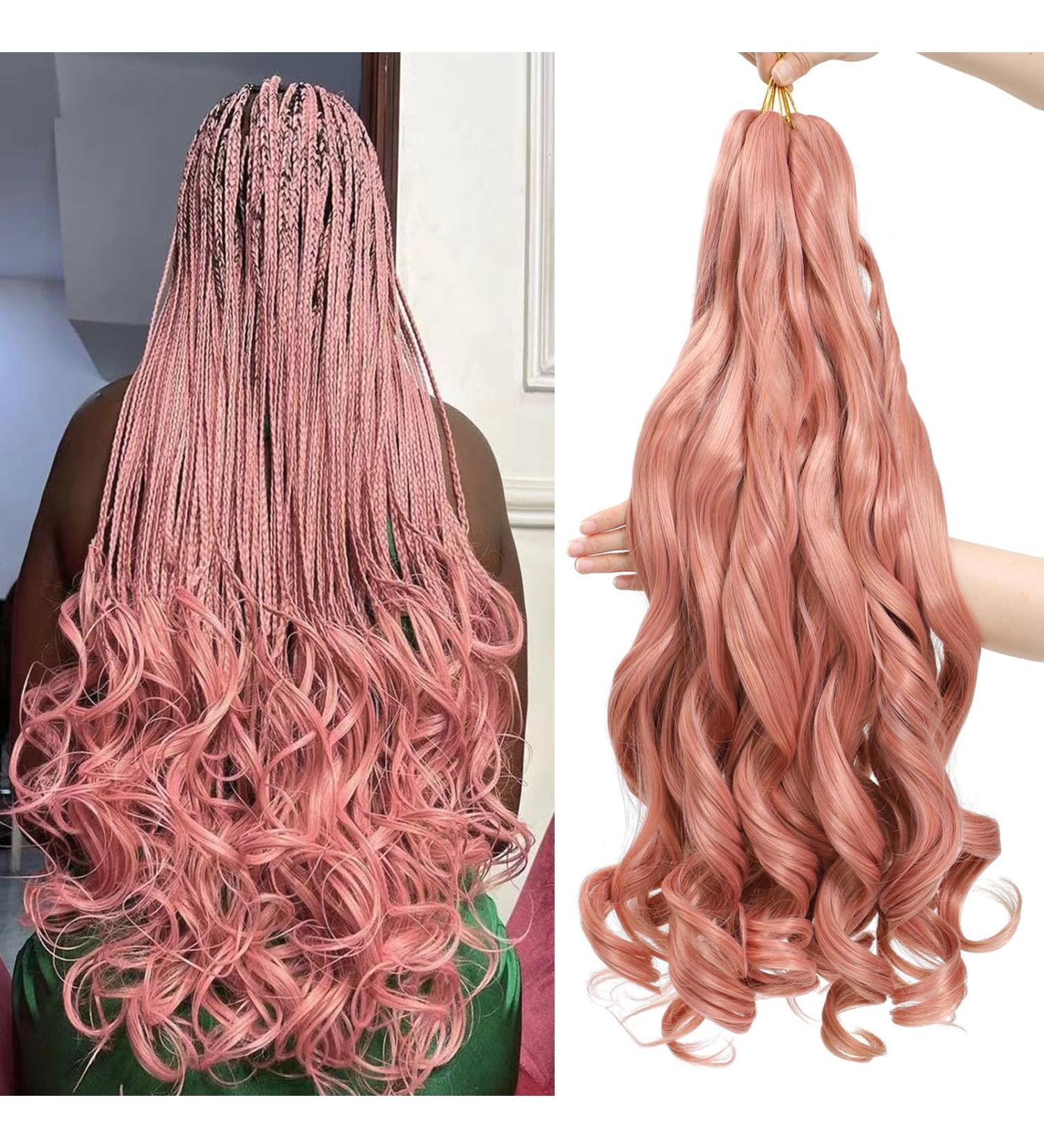Dt Cheryl French Curls Braiding Hair - 8 Pack Pre-Stretched Loose Wave Extensions 24 Inch 75g/Pack Synthetic Curly Hair - Buy Online on GoSupps.com