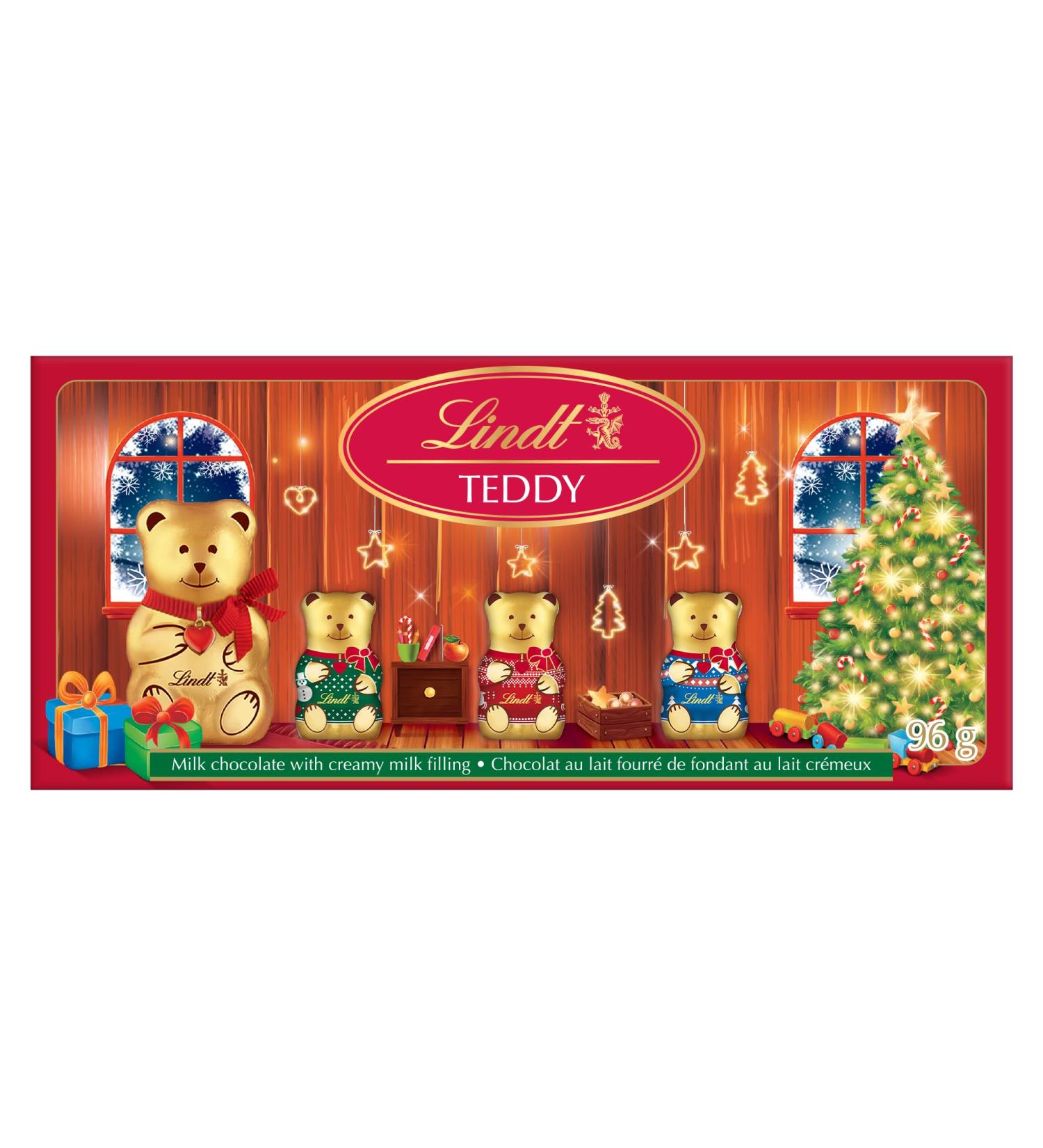 Lindt TEDDY Double Milk Chocolate Pack 96g Christmas Perfect Chocolate Gift Stocking stuffers Christmas Candy Christmas Chocolate - Buy Online on GoSupps.com