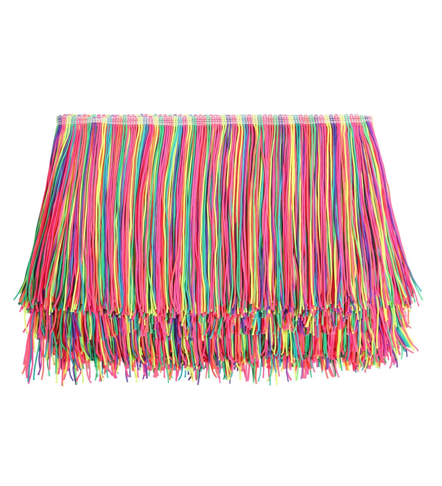 AWAYTR Rainbow 6 Wide Sewing Fringe Trim - 10 Yards Tassel for DIY Craft and Dress Decoration - Buy Online on GoSupps.com