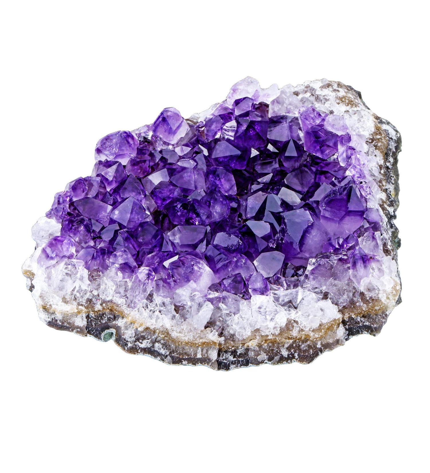 Amethyst Healing Crystal Cluster - Raw Quartz Druzy Geode Specimen for Meditation and Reiki Healing - Home Decor 200-300g - Buy Online on GoSupps.com