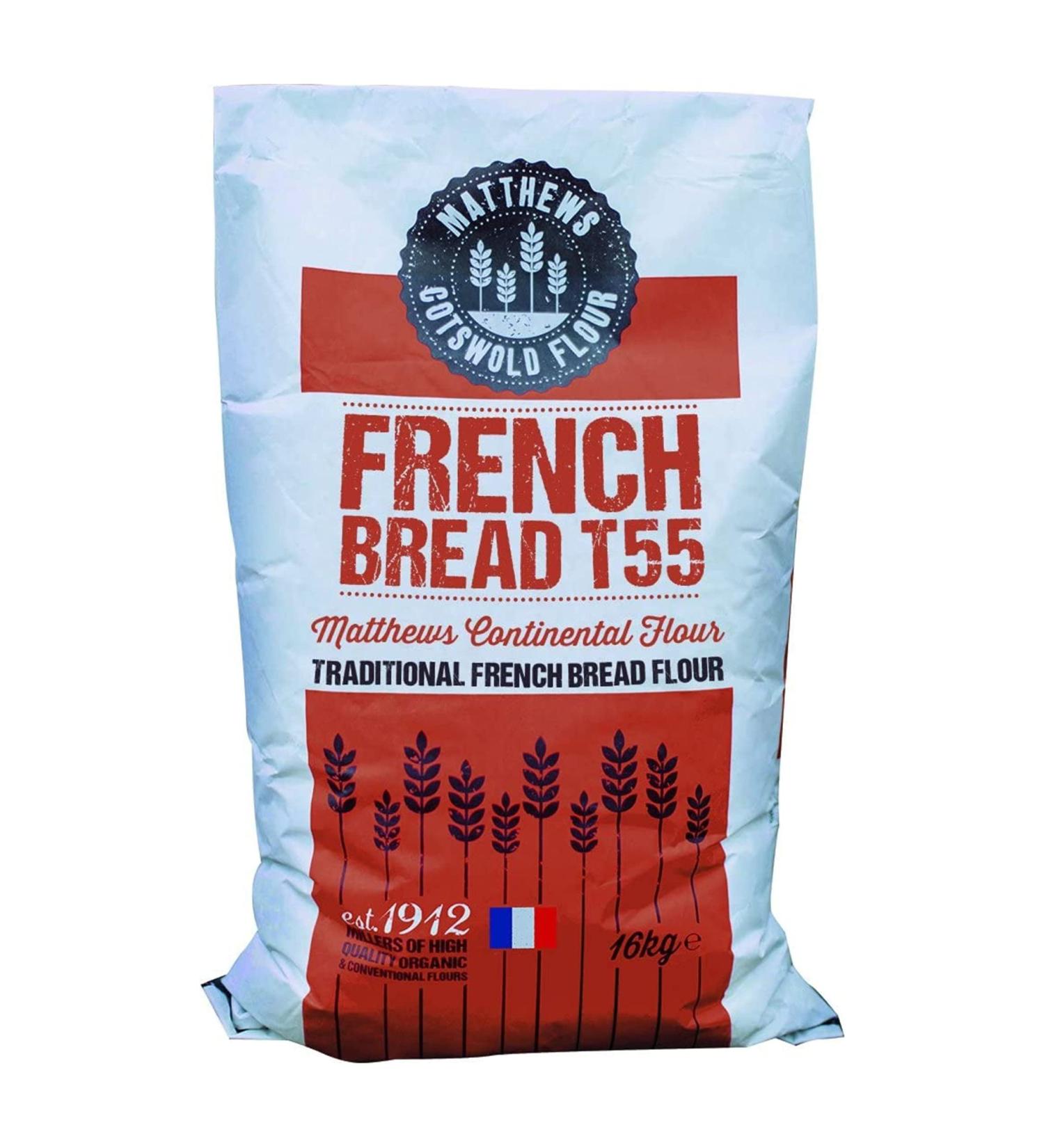Matthews Cotswold Moulin Saint Martin French T55 Belle Blanc | French Wheat Flour | Specialty | Artisanal | Milled In Britain (16kg Bag (Single Sack)) - Buy Online on GoSupps.com