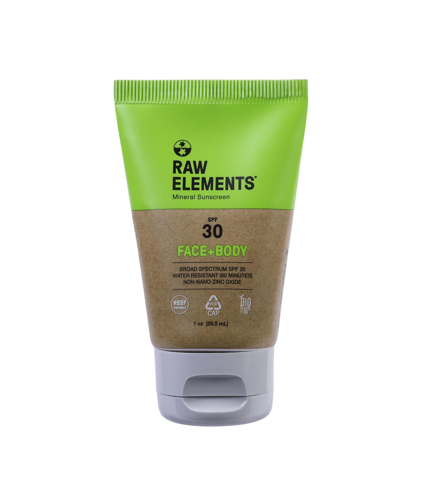 Raw Elements Face and Body All-Natural Mineral Sunscreen Travel Size 1oz (1-Pack) 1 Ounce (Pack of 1)