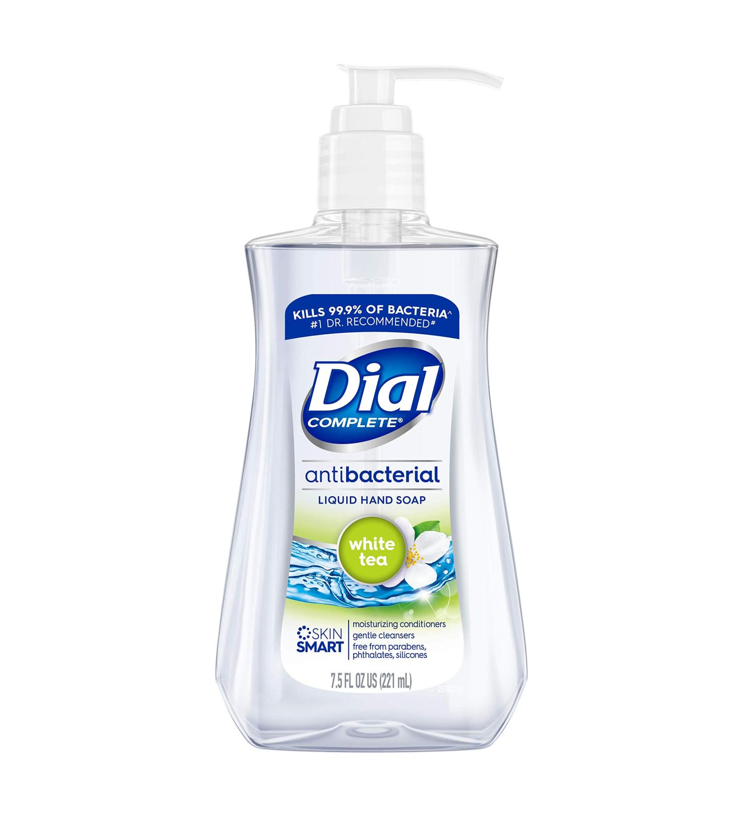 Dial Antibacterial White Tea Hand Soap 7.5 Fl Oz (Pack of 12) - Germ Protection - Buy Online on GoSupps.com