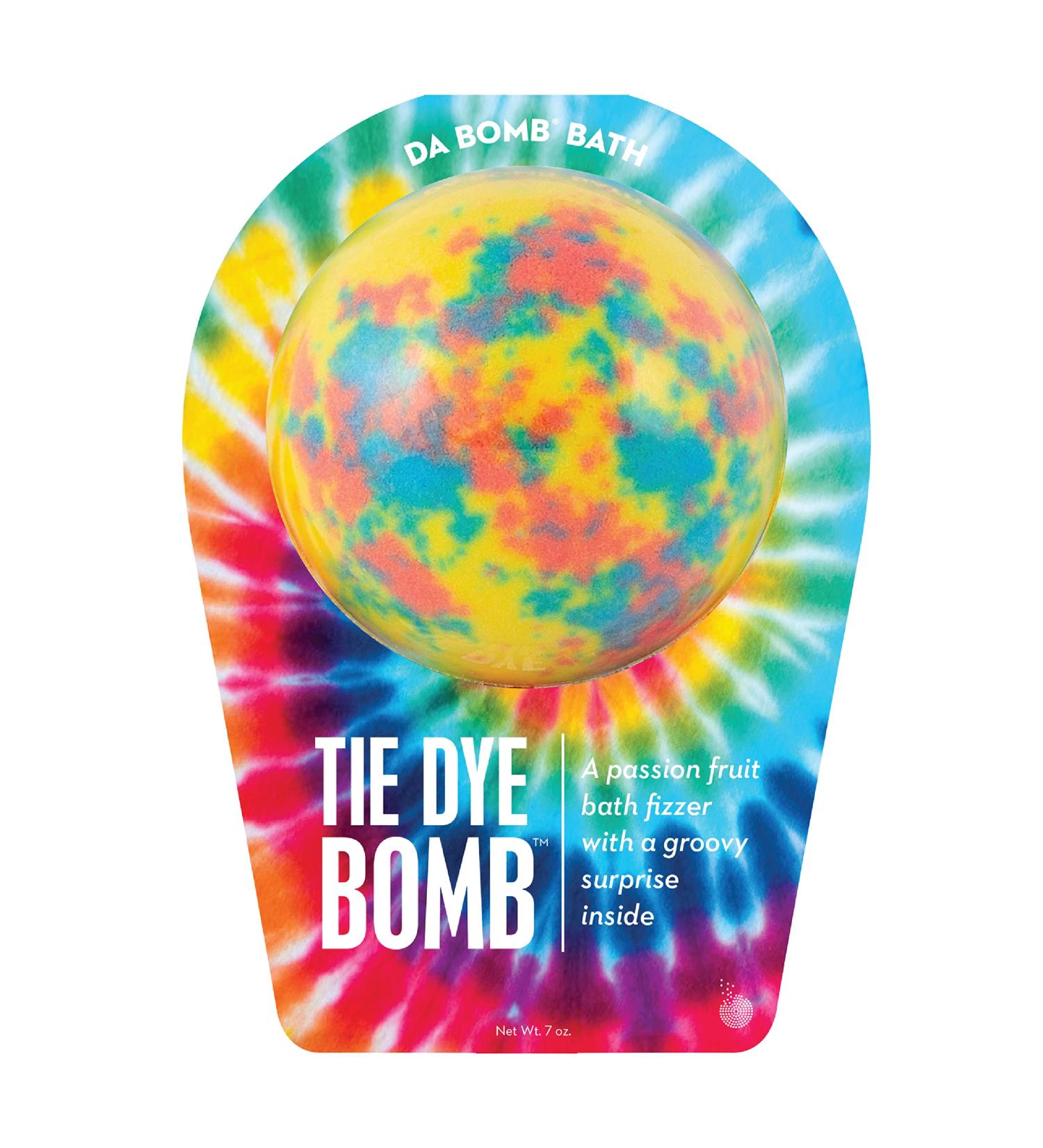 Yellow Tie Dye Bath Bomb 7oz - Passion Fruit Infused | Buy Online Now! - Buy Online on GoSupps.com