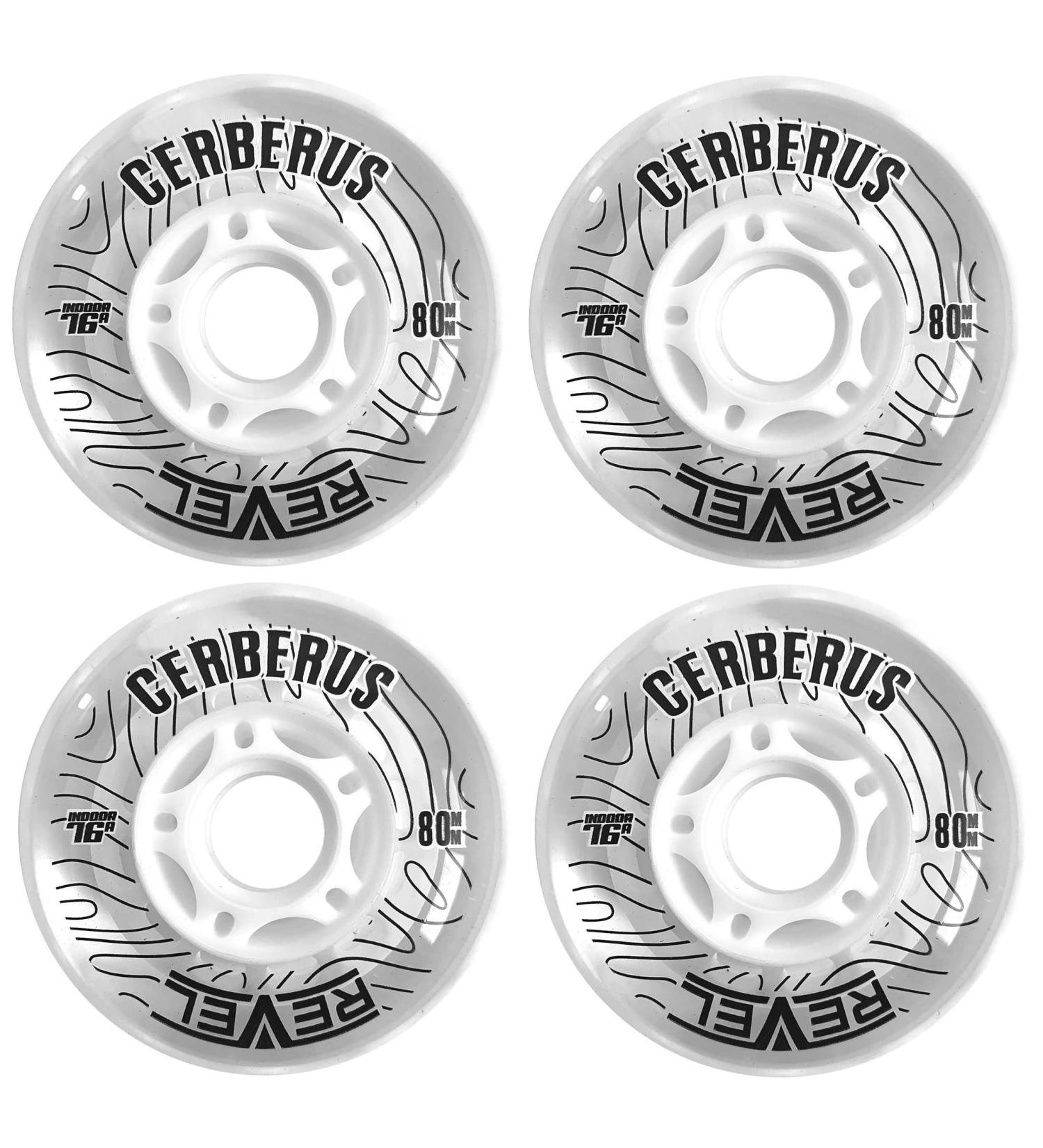 Alkali Revel Clear Indoor Soft 76A Roller Inline Hockey Wheels - 59mm, 68mm, 72mm, 76mm & 80mm Hi-Lo