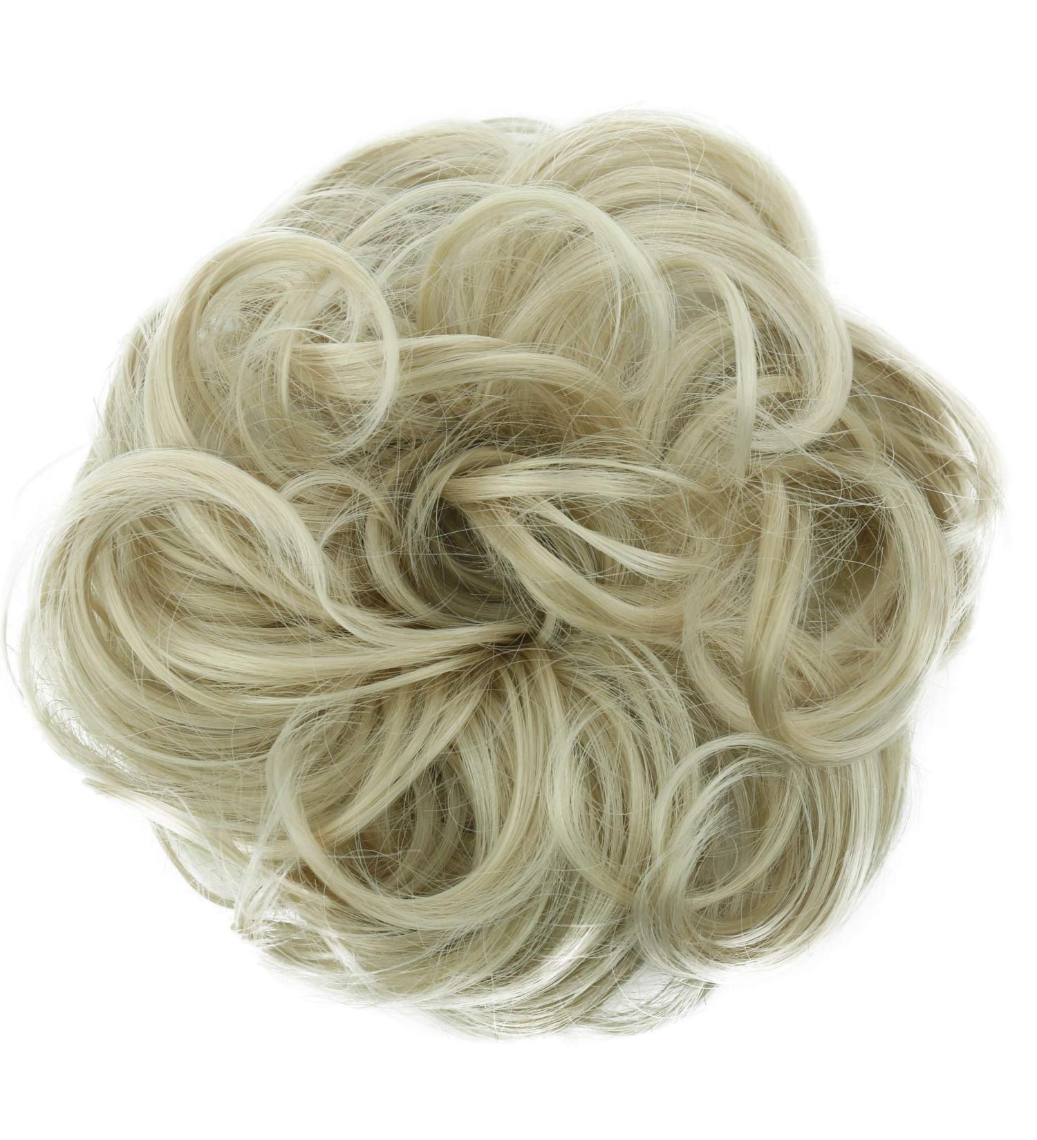 Large Messy Bun Hairpiece Scrunchy Instant Updo Curly Light Blonde - CAISHA by PRETTYSHOP - Buy Online on GoSupps.com