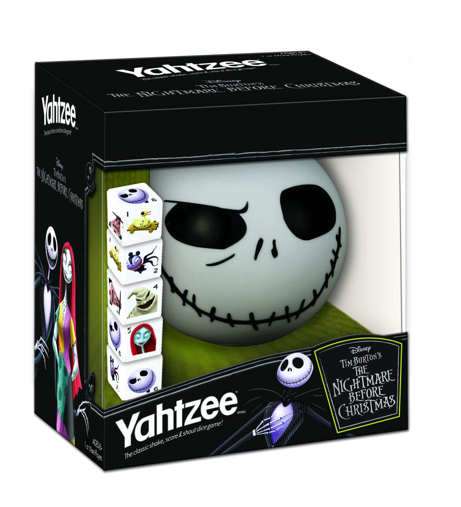 Disney Nightmare Before Christmas Yahtzee Dice Game | Jack Skellington Collectible Toy | Family & Travel Game - Buy Online on GoSupps.com