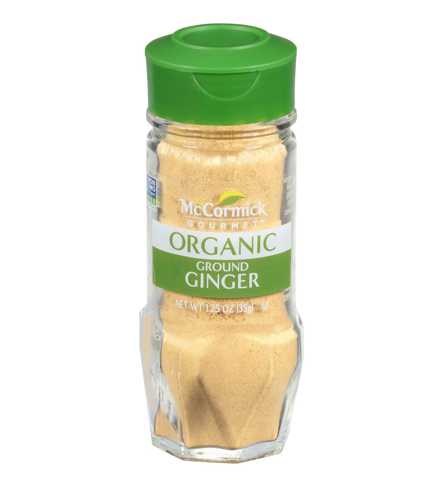 McCormick Gourmet Organic Ground Ginger 1.25 oz - Premium Quality Spice - Buy Online on GoSupps.com
