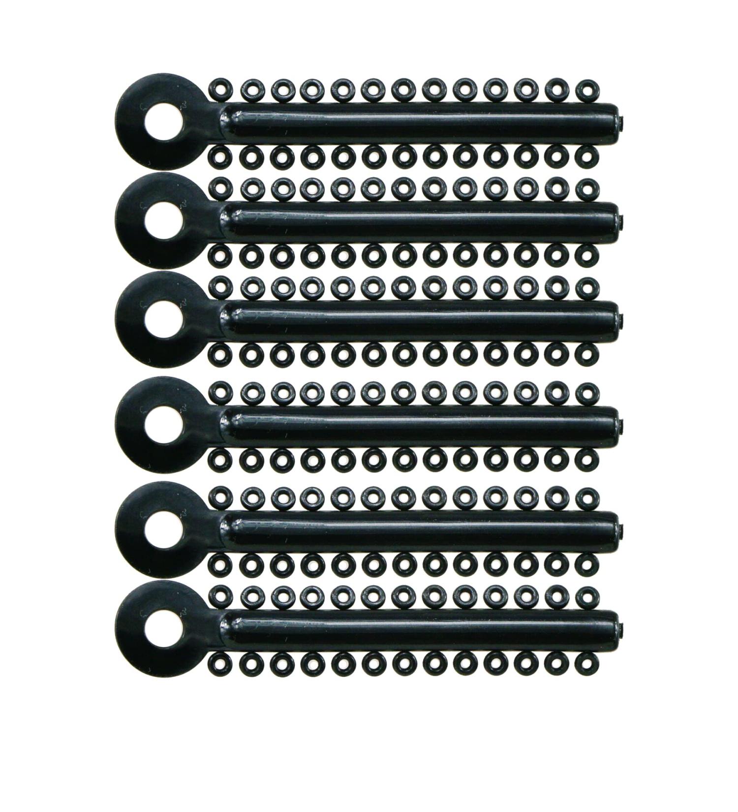 Black Orthodontic Ligature Ties Rubber Bands for Braces - 1040pcs - Buy Online on GoSupps.com