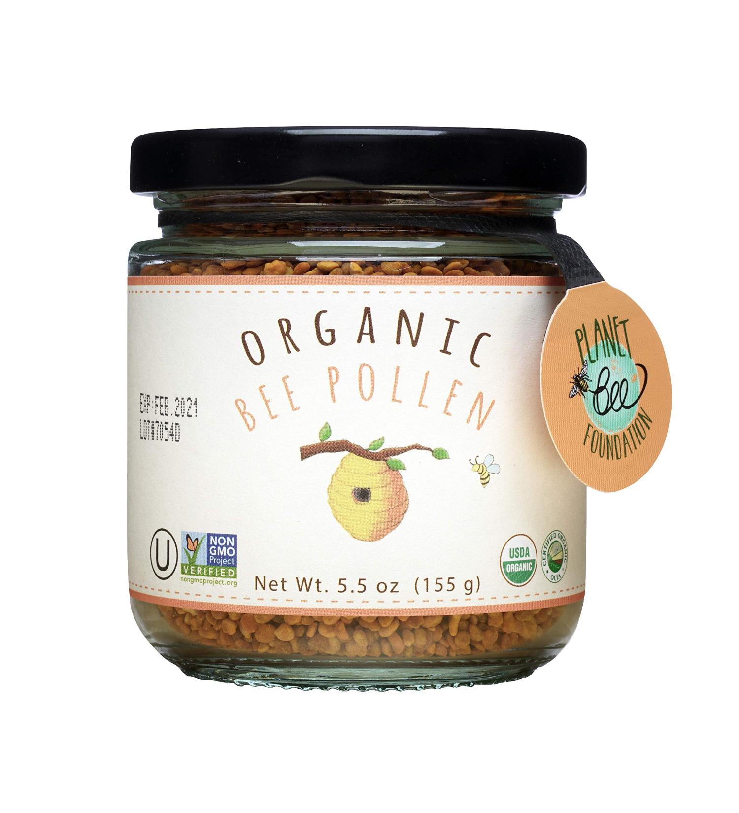 GREENBOW Organic Bee Pollen - 100% USDA Certified Pure & Natural Superfood - 155g (5.5 oz) - Non-GMO, Kosher & Gluten Free - Buy Online on GoSupps.com