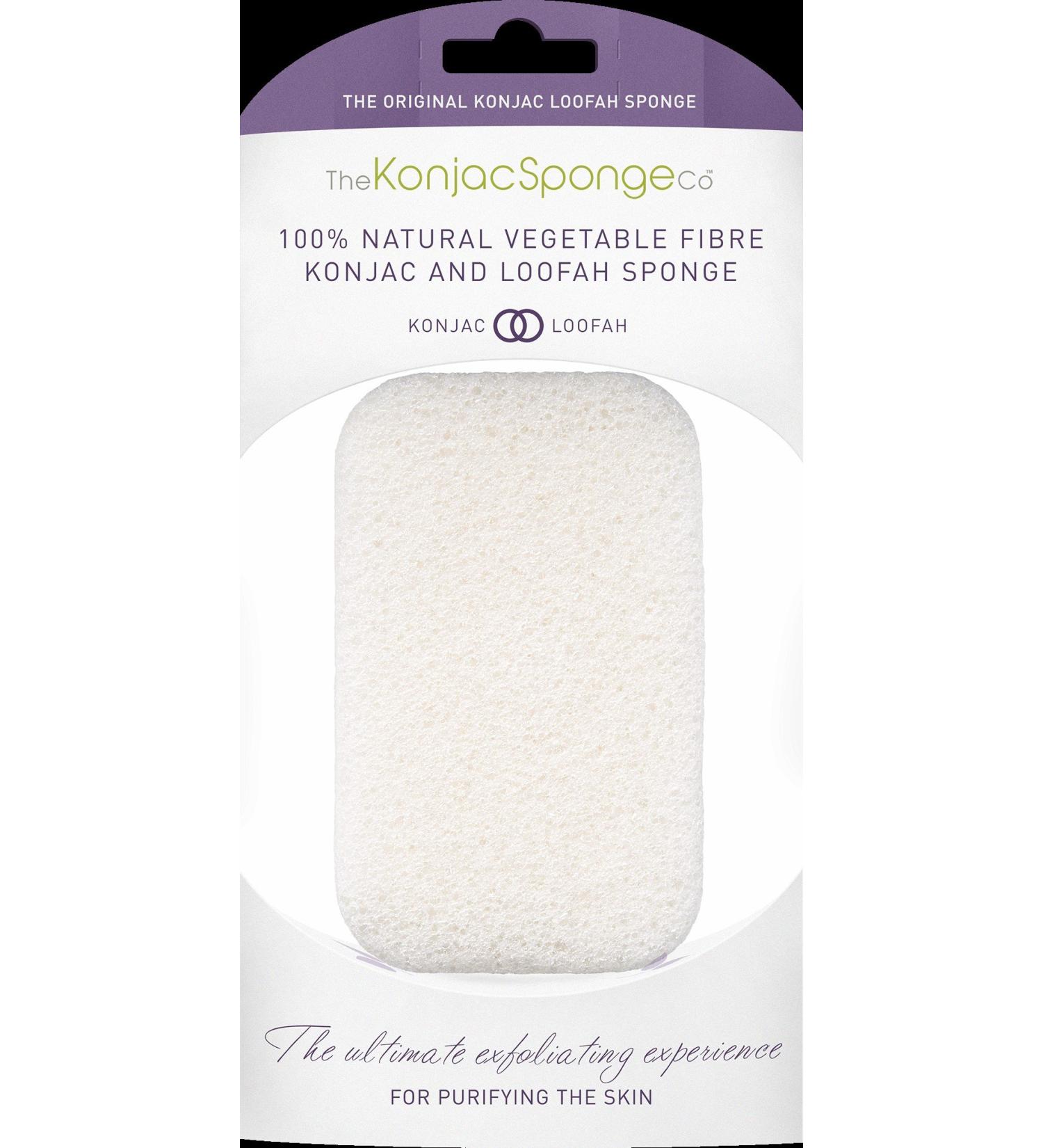 The Konjac Sponge Co 100% Pure Loofah Medley Body Shower and Bath Sponge to Cleanse and Exfoliate - Buy Online on GoSupps.com