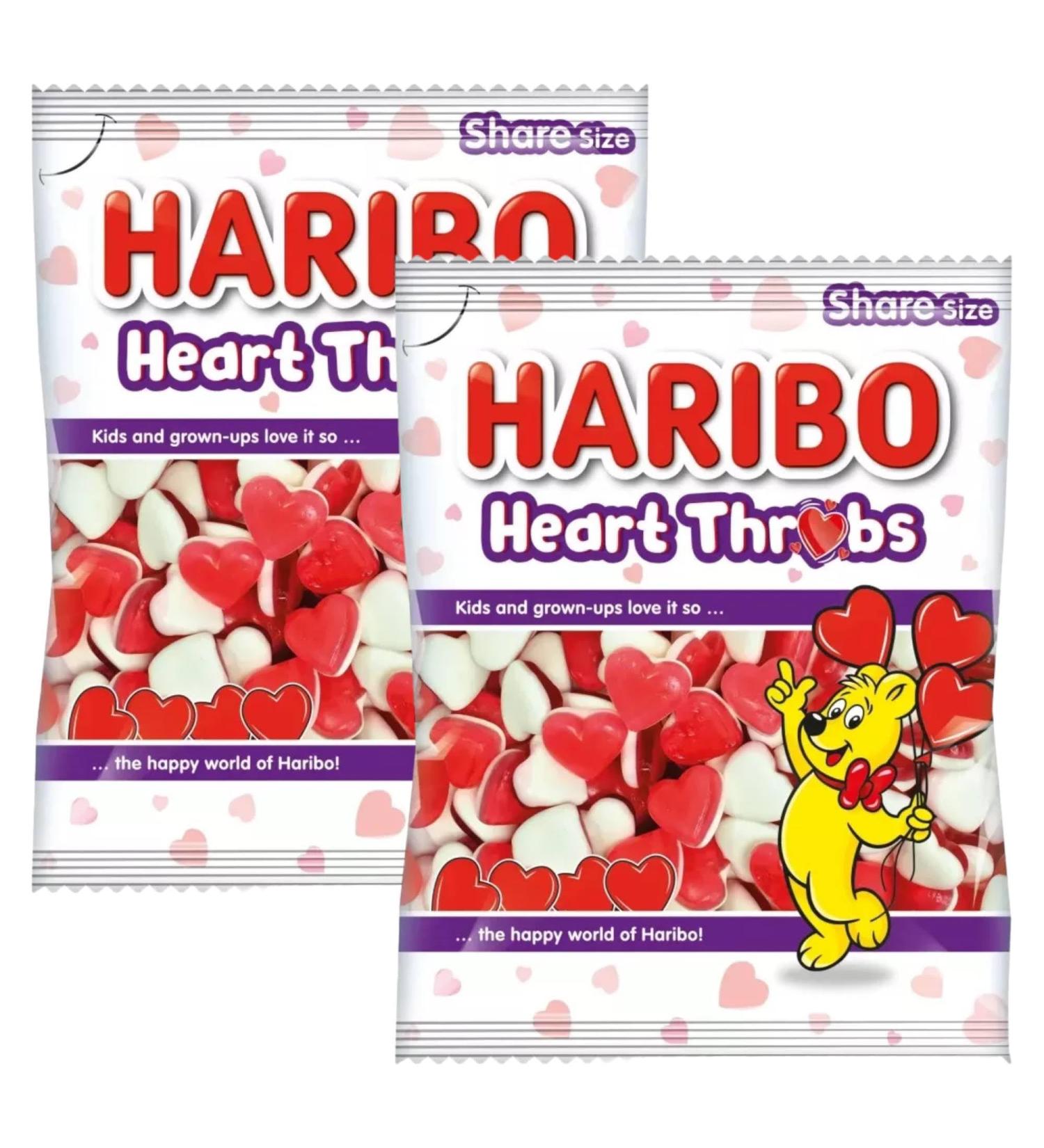 Classic Heart Throbs Star Mix Gummy Chewy Sweets 160g - 2x Packs Share Bags - Buy Online on GoSupps.com