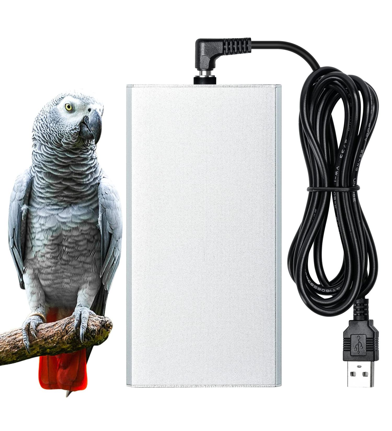 Briidea Bird Warmer for Cage - USB 5V Heater for African Grey, Parakeets, Parrots, Small Birds - Buy Online on GoSupps.com