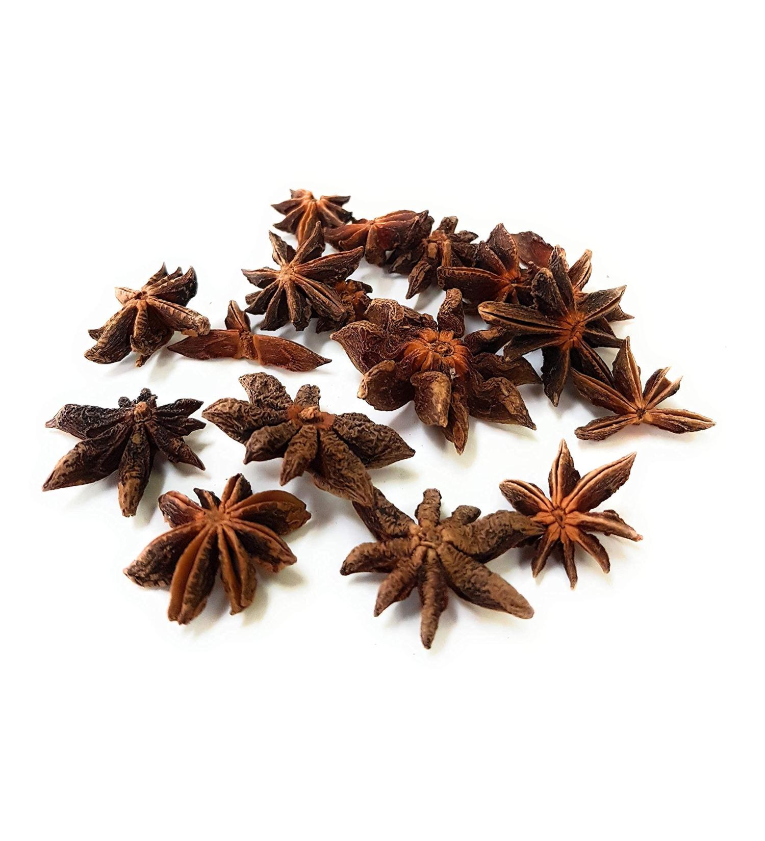 Herbal Cure - Illicium verum Chinese Star Anise Ba Jiao 200g- Natural Vegan Spice - Product of China - Buy Online on GoSupps.com