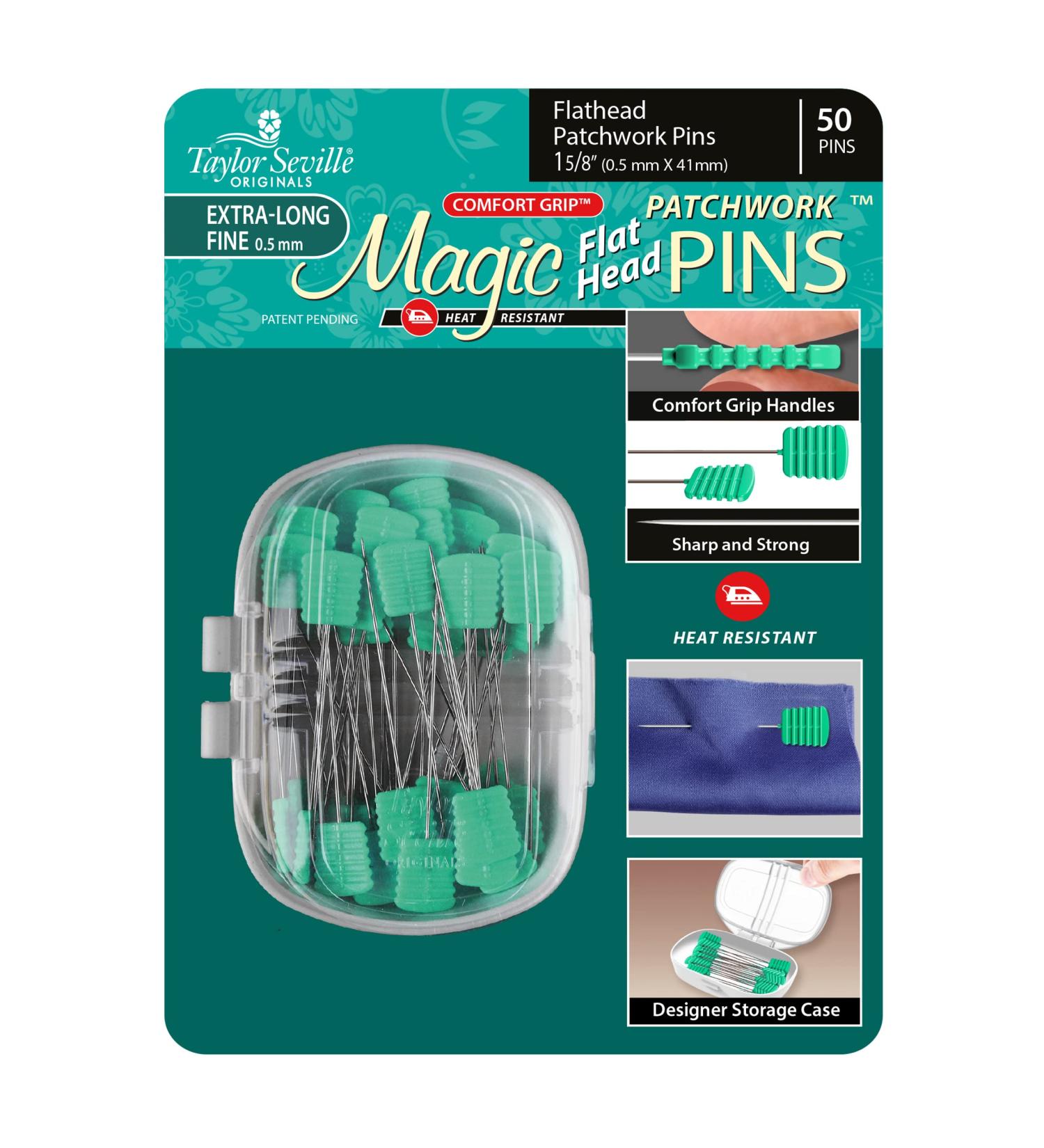 Taylor Seville Magic Flat Head Patchwork .5 Long Fine Needles - 50PCS - Buy Online on GoSupps.com