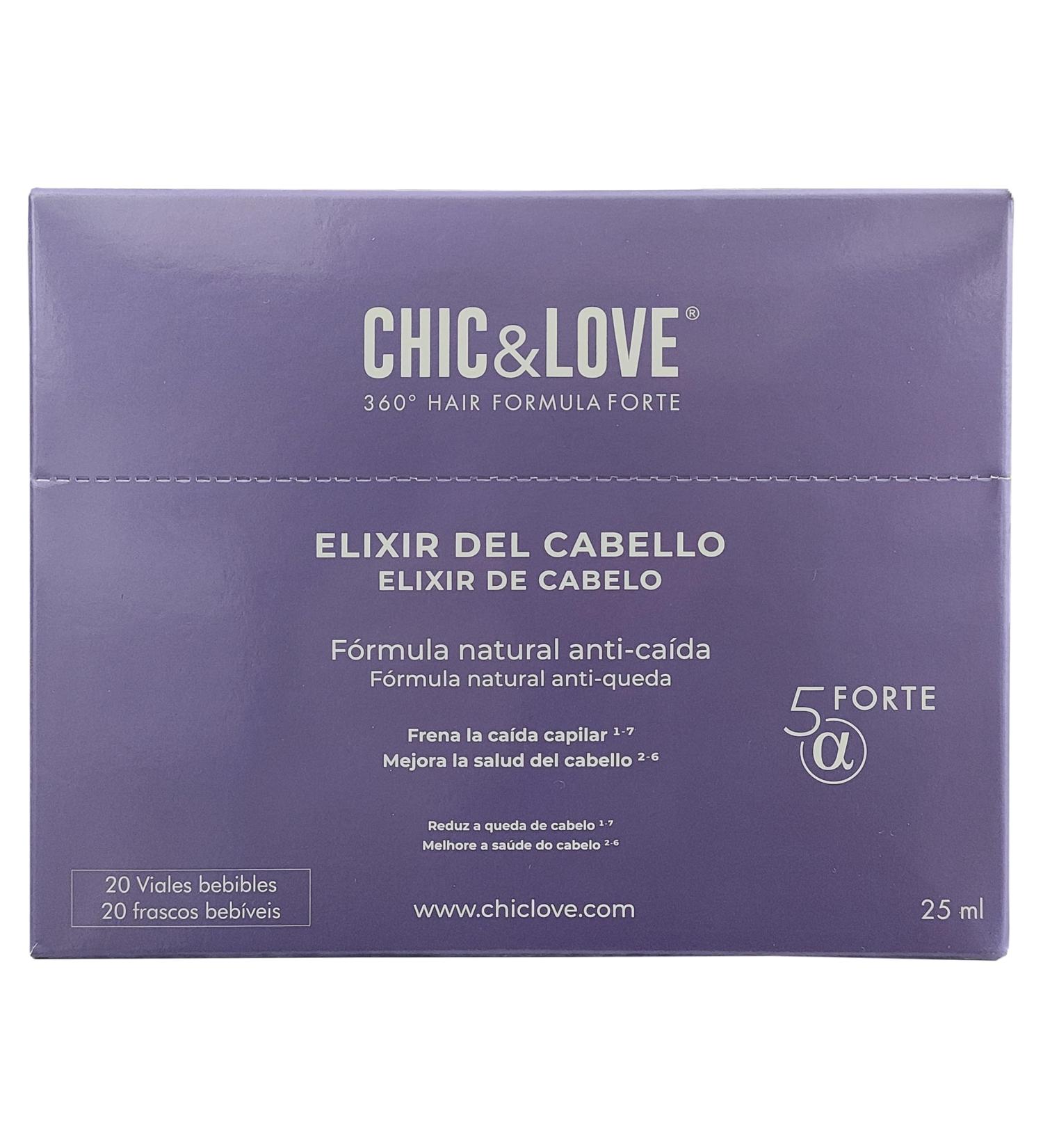 Chic Love Chic & Love 360 Hair Formula Forte Hair Elixir stops hair loss and improves hair health 20 bottles of 25 ml each - Buy Online on GoSupps.com