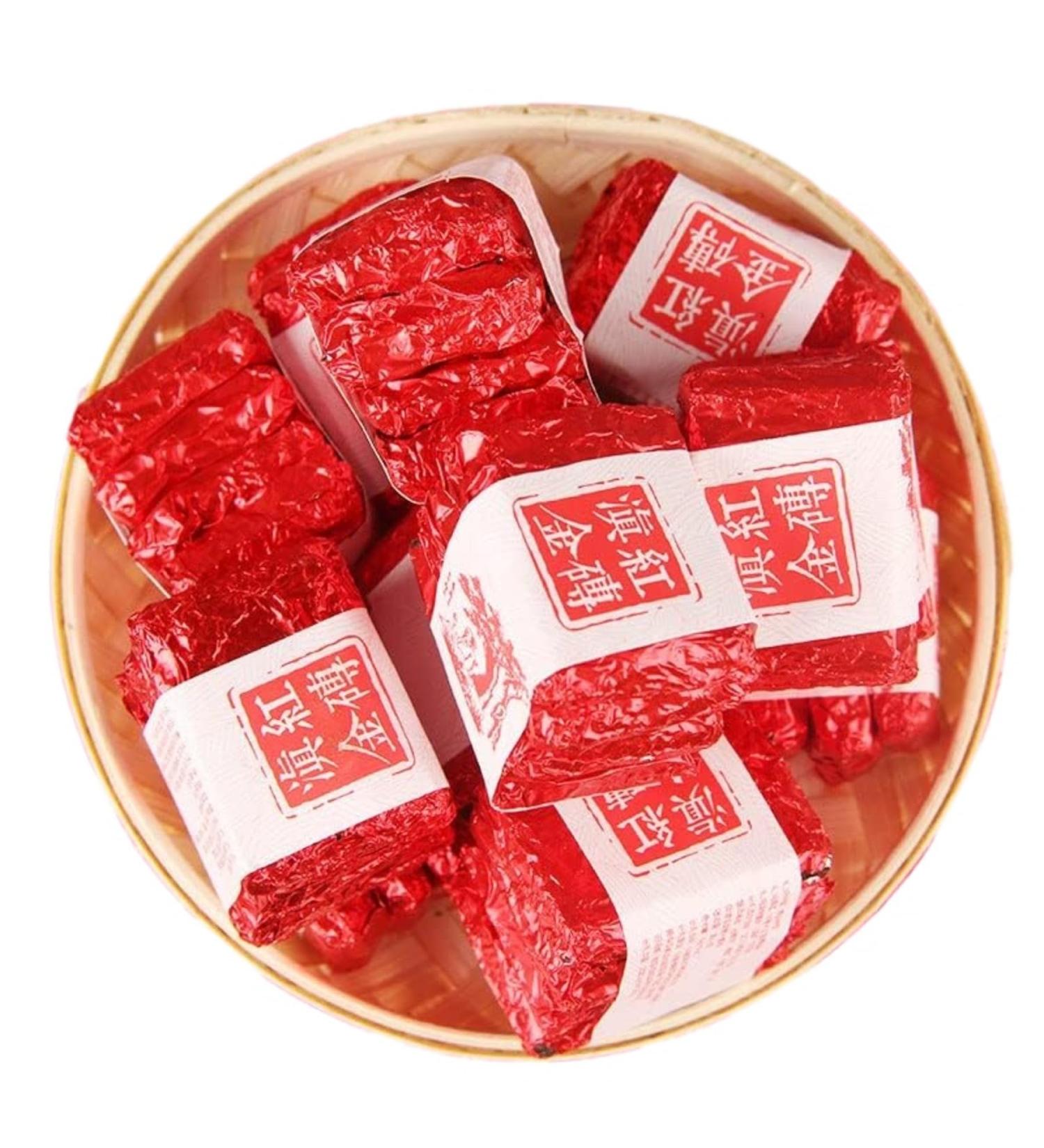 HQZM Dianhong Kleine Vierkante Bak Tuocha Puer Rijpe Thee 500g 1764oz Yunnan Fengqing Gongfu Zwarte Thee - Buy Online on GoSupps.com