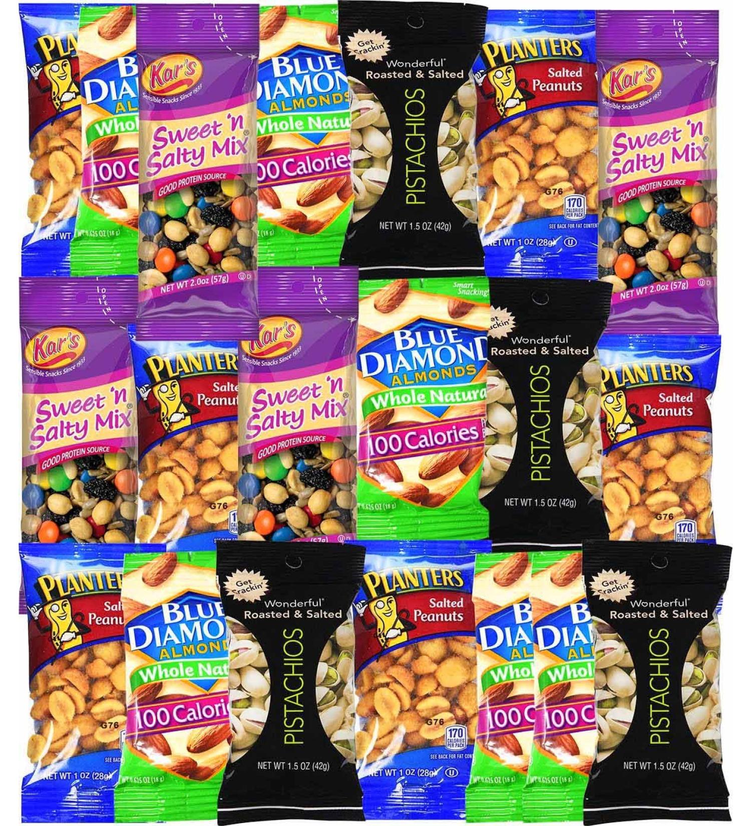 Healthy Snacks Care Package Ã¢â¬â 20 Count Grab & Go Variety for College Students | Perfect for Final Exams & Office - Buy Online on GoSupps.com