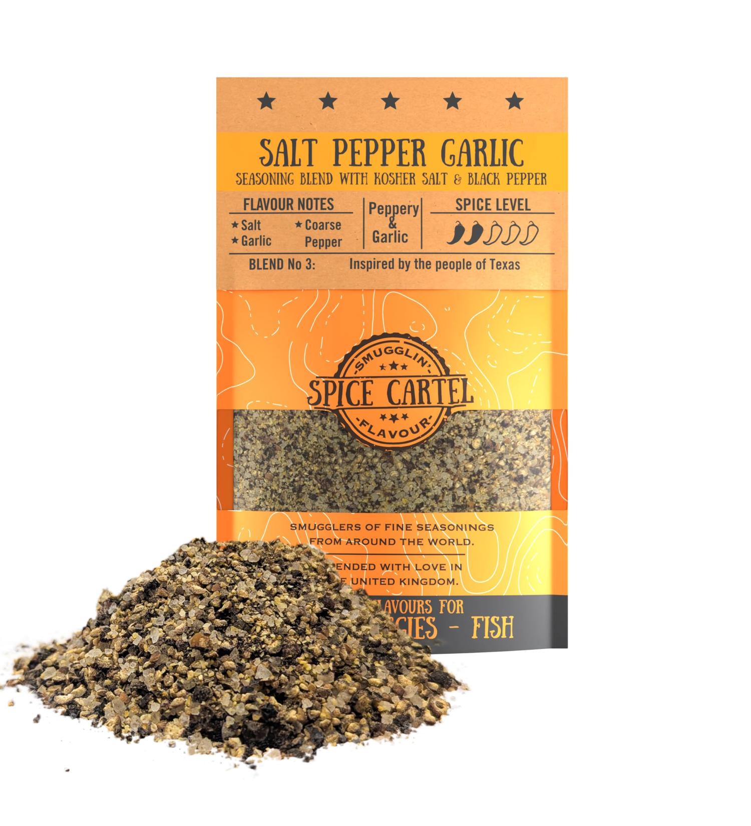 M lange d' pices sel poivre et ail Spice Cartel. Indispensable pour assaisonner et relever les viandes rouges et blanches. Sachet refermable de 100 g. Assaisonne plus de 3 kg de prot ines. M lange ar SPG - Sel Poivre Ail 100 Gramme - Buy Online on GoSupps.com