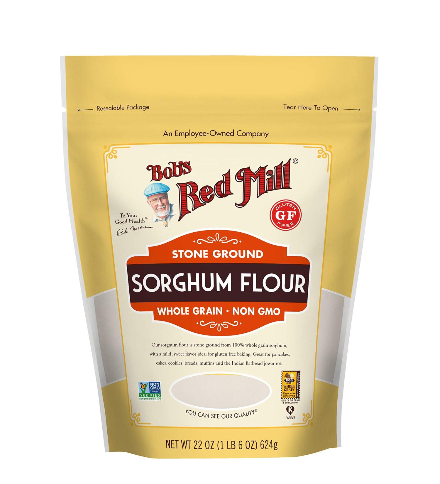 Bob's Red Mill Gluten Free Sweet White Sorghum Flour - 22 oz | Healthy Baking Essential - Buy Online on GoSupps.com