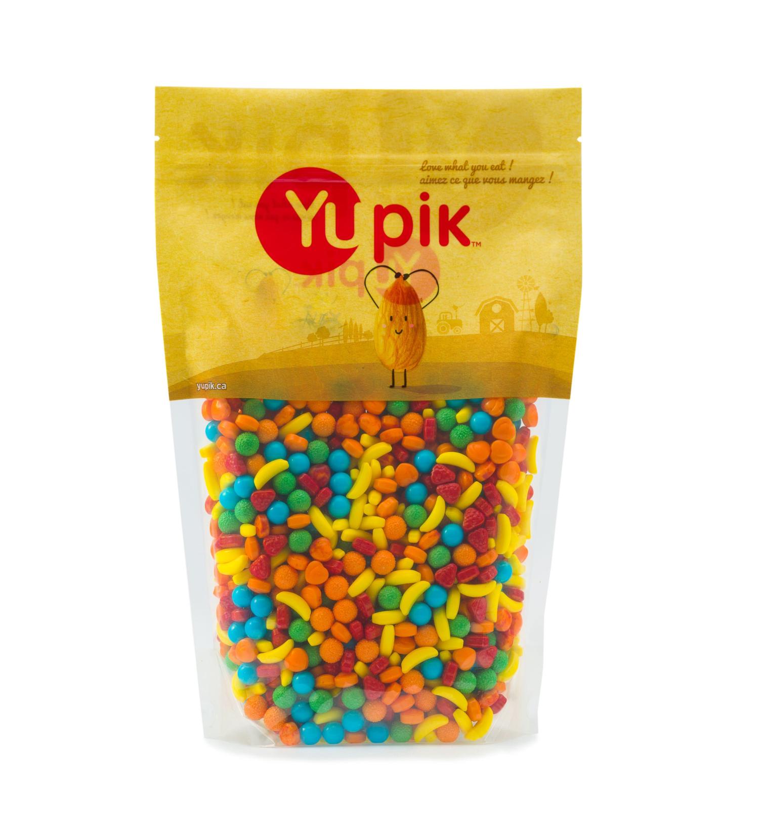 Yupik Mini Fruit Shaped Pressed Candies 1 kg 6 Count Kosher Nitwitz Candy Multicolored Fruity Flavors Candy Machine Refills Fun & Nostalgic Ideal for Gifting Halloween & Holidays 1 kg (Pack of 6) - Buy Online on GoSupps.com