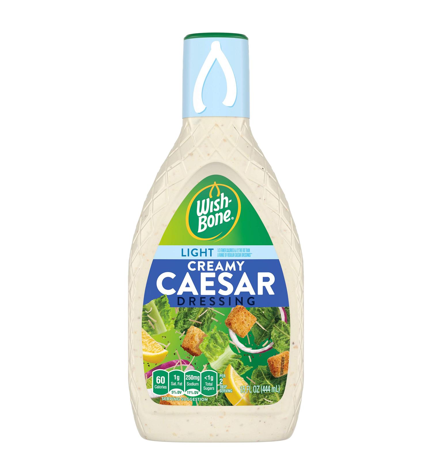 Wish-Bone Light Creamy Caesar Dressing 15 FL oz Light Creamy Caesar 15 Oz - Buy Online on GoSupps.com