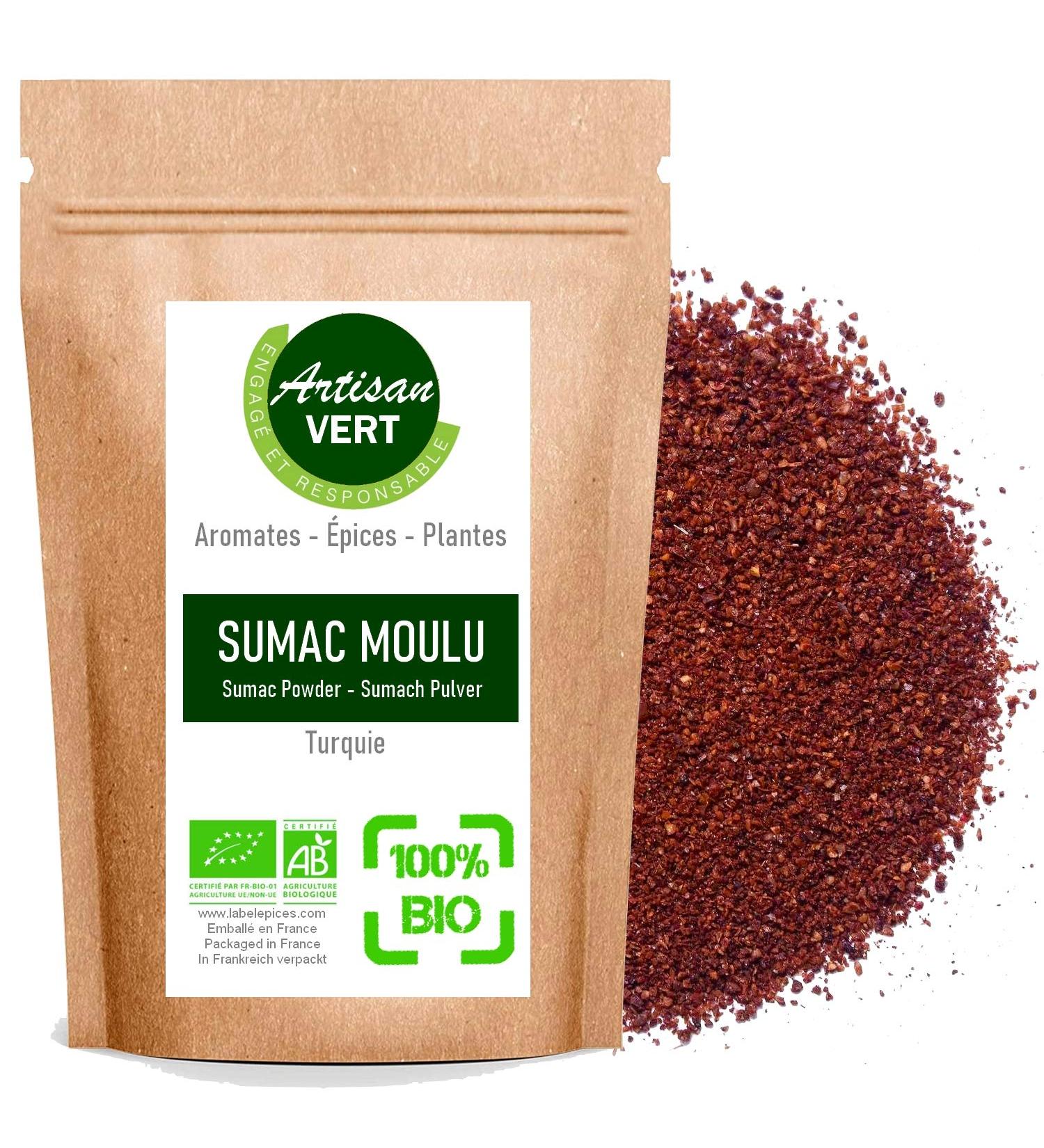 Sumac ground powder 100% vegetable natural resealable bag (200g) - Buy Online on GoSupps.com