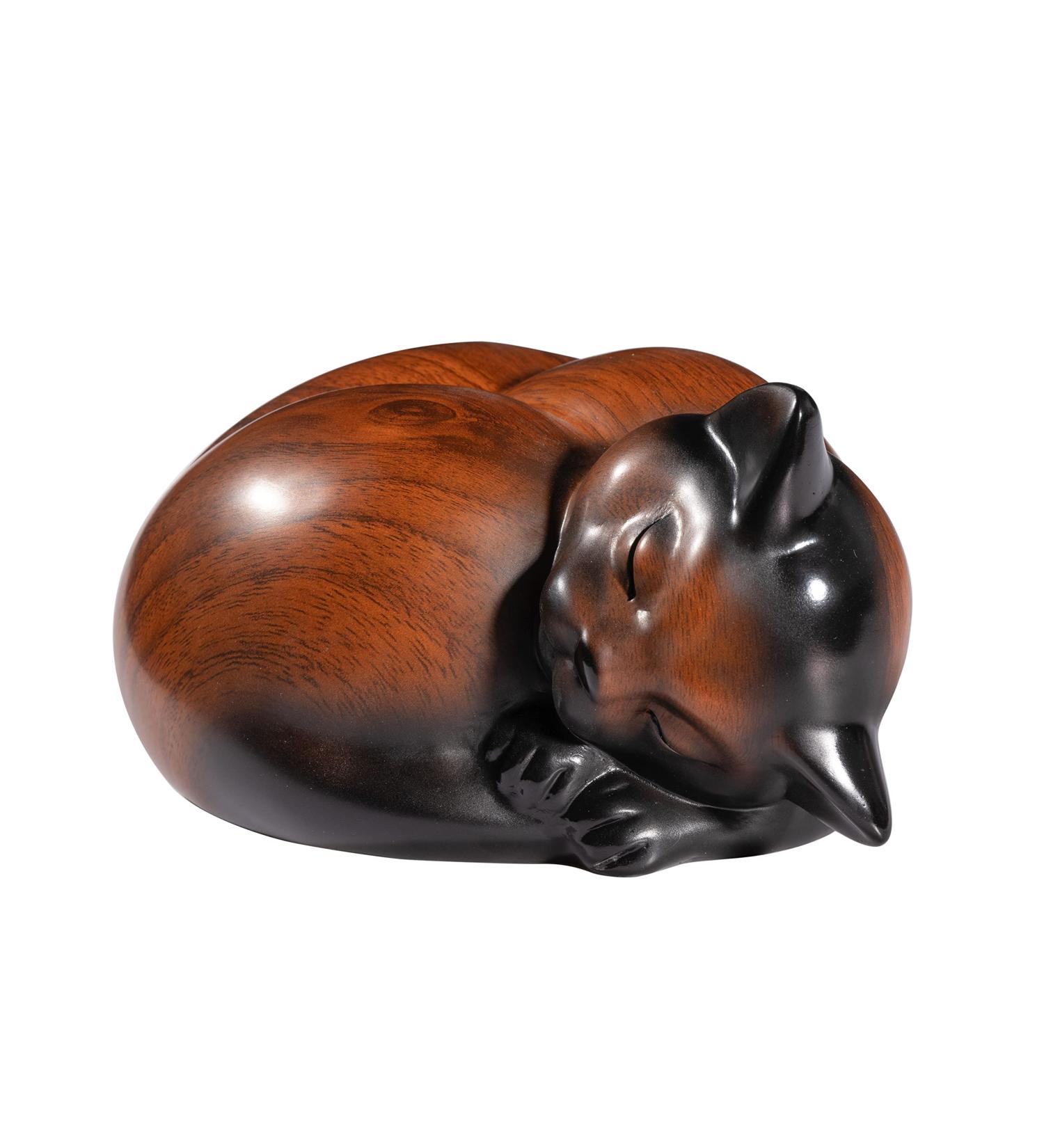 Kriss Art Sleeping Cat Resin Cremation Urn for Ashes - Small Animal Memorial Urn - Buy Online on GoSupps.com