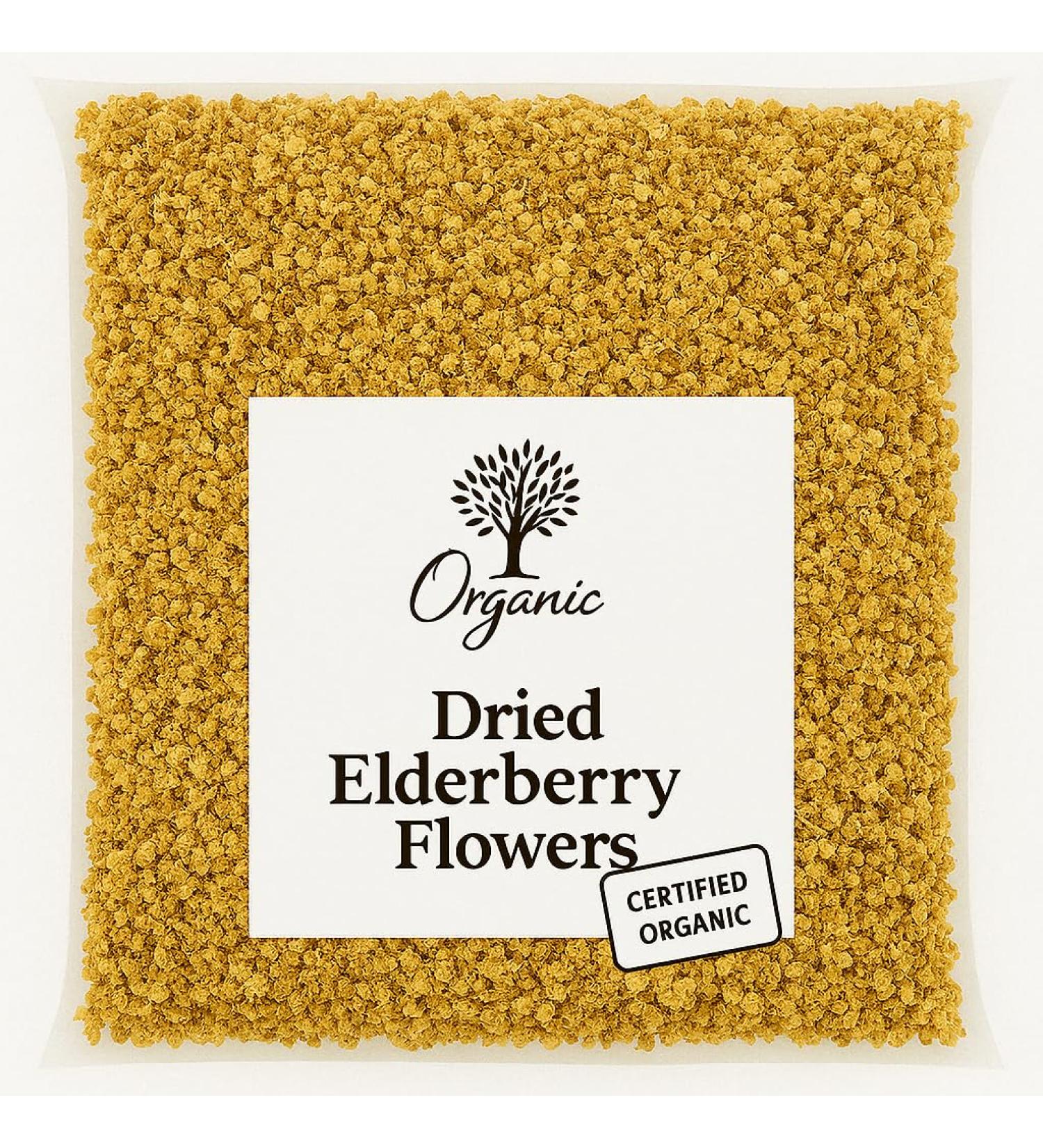 Organic Bio Herbs-Dried Elderberry Flowers 100% Natural Premium Quality Herb for Herbal Tea Tinctures & Remedies No Additives Non-GMO (Sambucus Nigra) (1 Lb) 2 Ounce (Pack of 1) - Buy Online on GoSupps.com