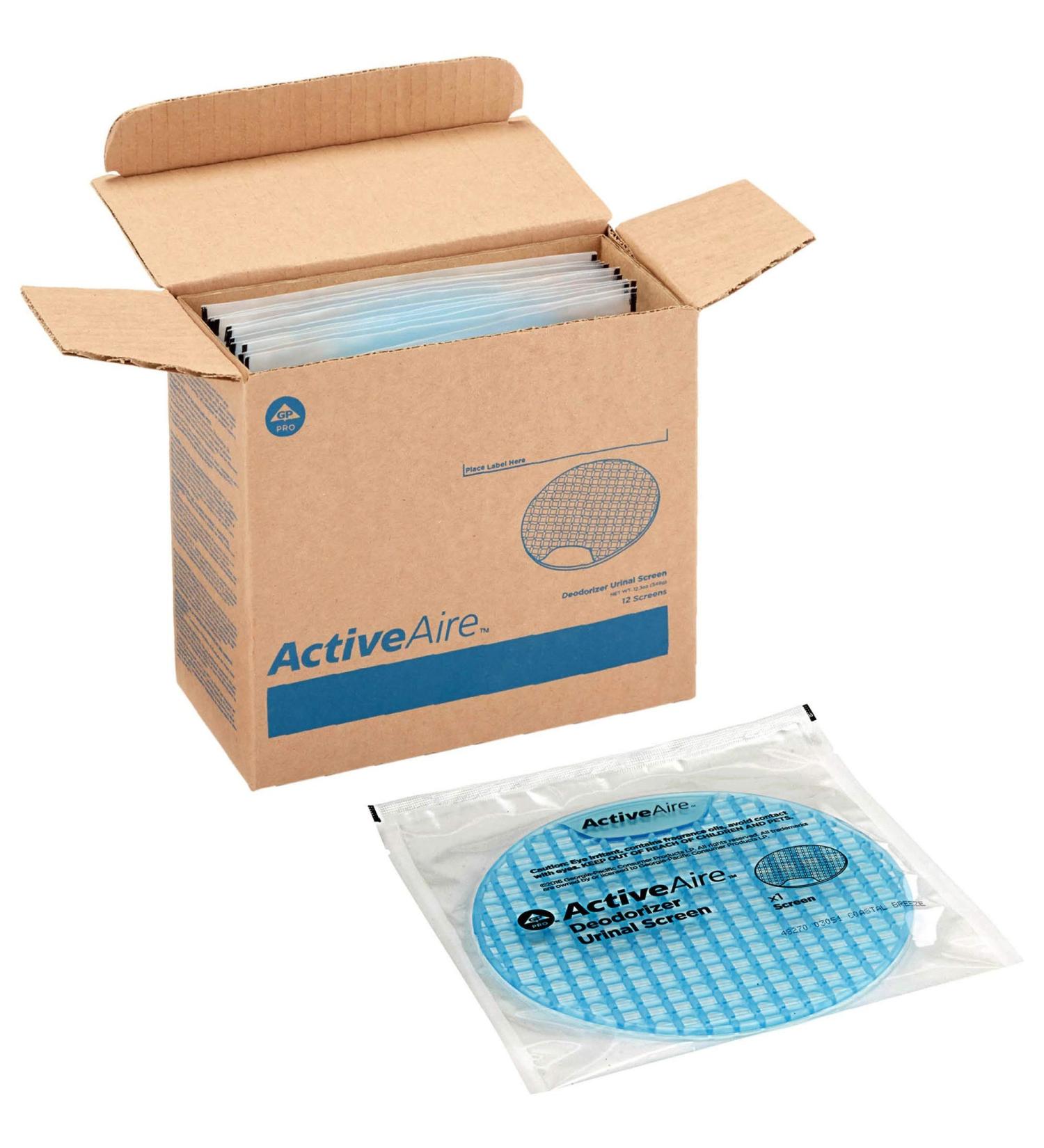 ActiveAire Deodorizer Urinal Screen by GP PRO (Georgia-Pacific)  Coastal Breeze  48270  12 Screens Per Case - Buy Online on GoSupps.com