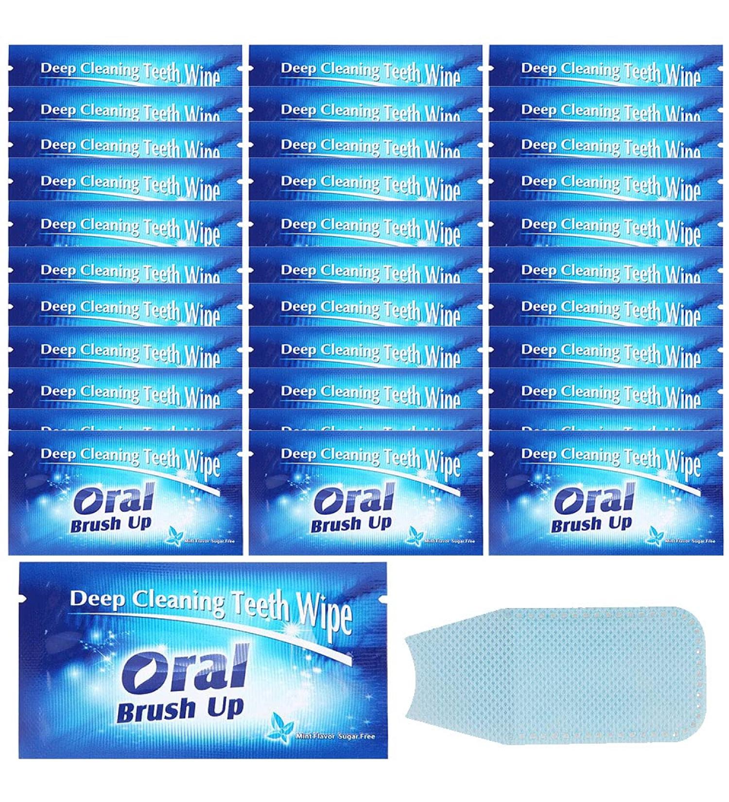 50PCS Disposable Oral Finger Brush Teeth Cleaning Tools - Whitening Strips for Deep Cleaning Treatments - Buy Online on GoSupps.com